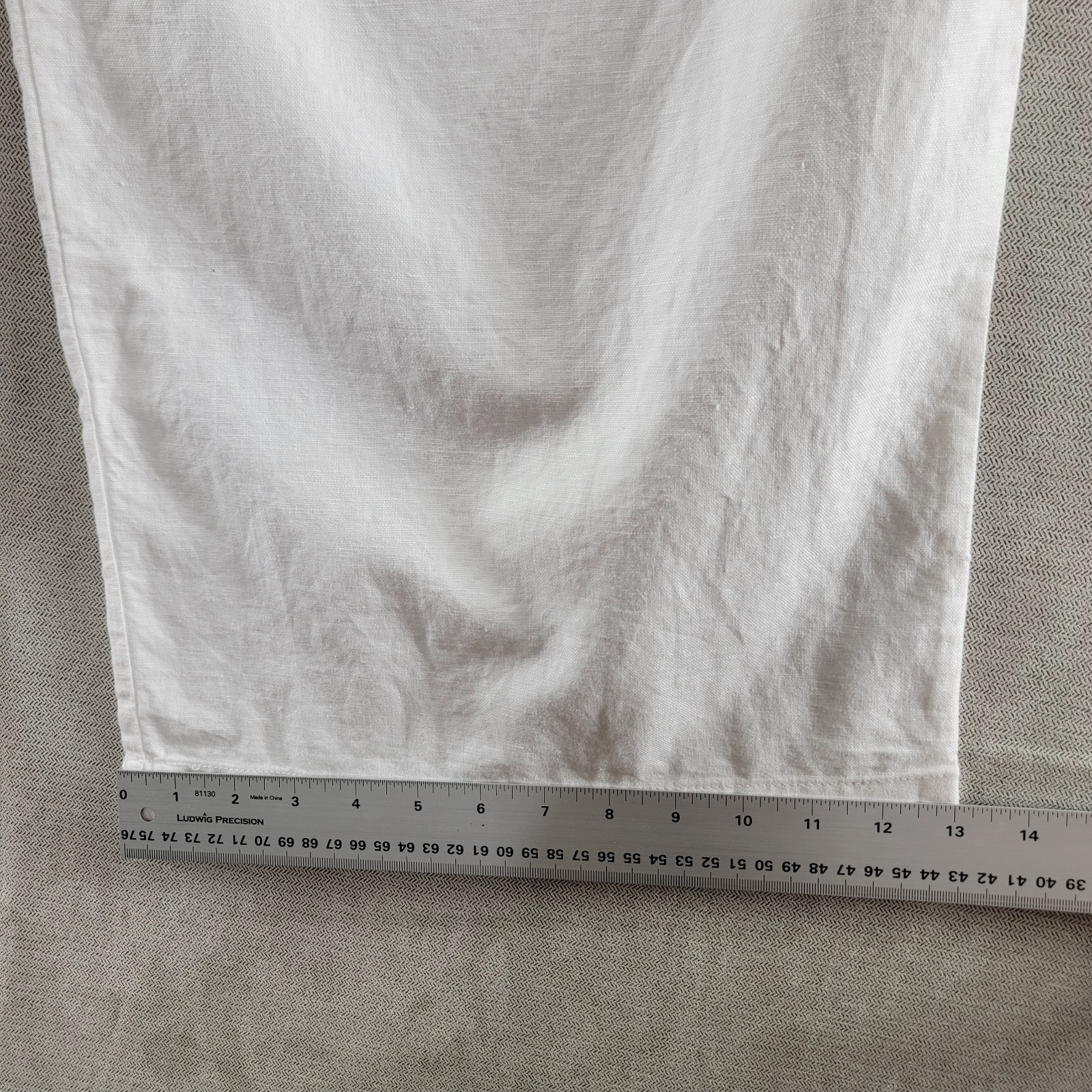 Gap Womens Pants Linen Pleated Wide Leg NEW Size 16 Off White Resort Beach