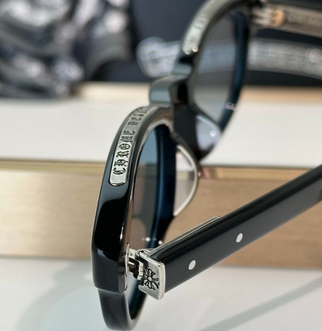Eyewear Chrome Hearts Lowrider Street Black Blue Lenses HQ Materials 142mm