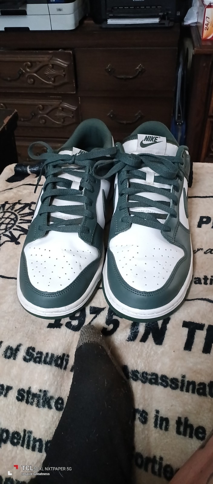 Size 11 – Nike Dunk Low Michigan State