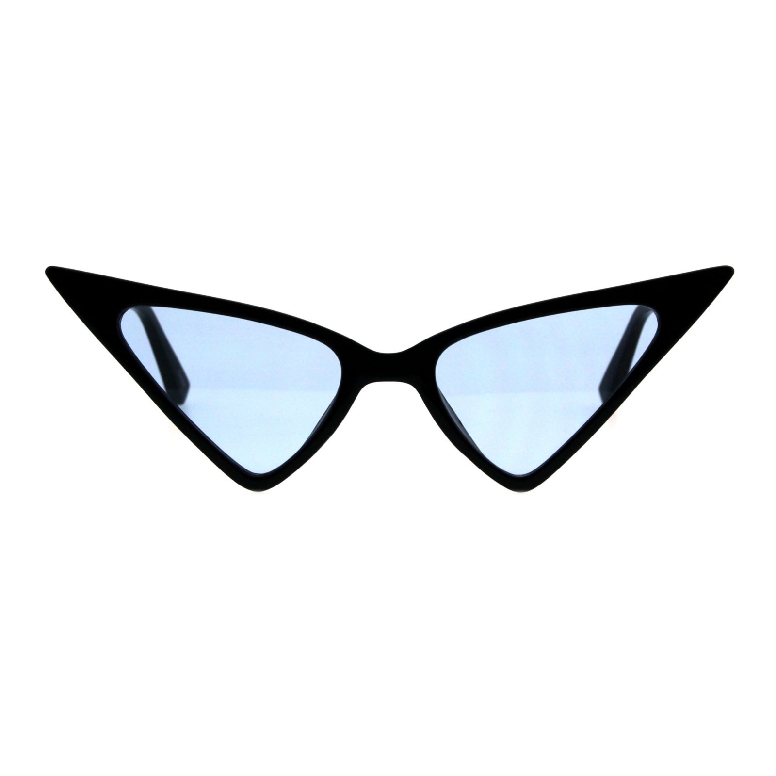 Pointy Triangle Cateye Sunglasses Womens High Fashion Color Lens UV 400
