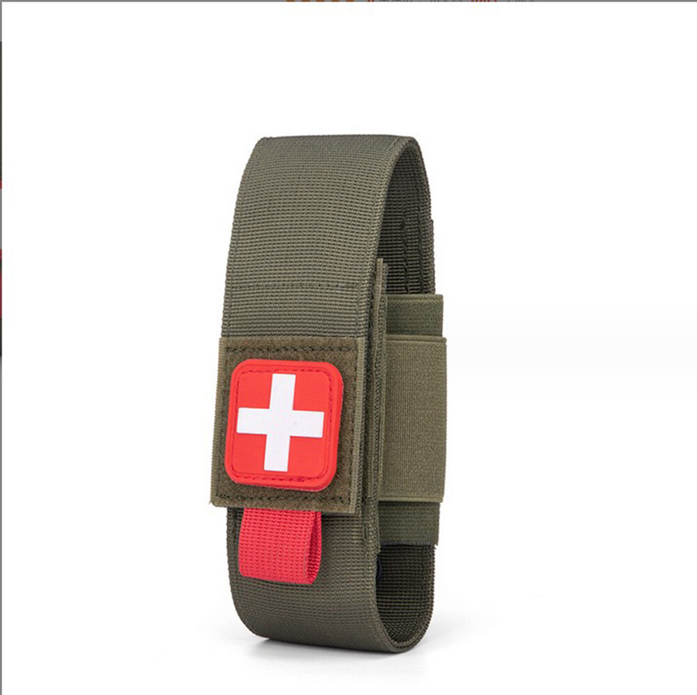 Nylon Waist Pack Tactical Molle First Aid Kit Outdoor Medical Small Black Pouch