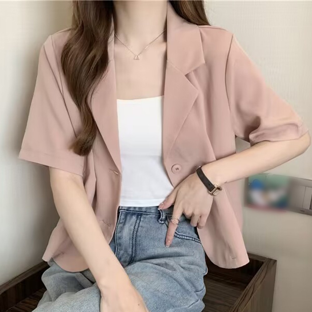 Elevate Your Style with Korean Style Summer Blazers for Women Single Breasted