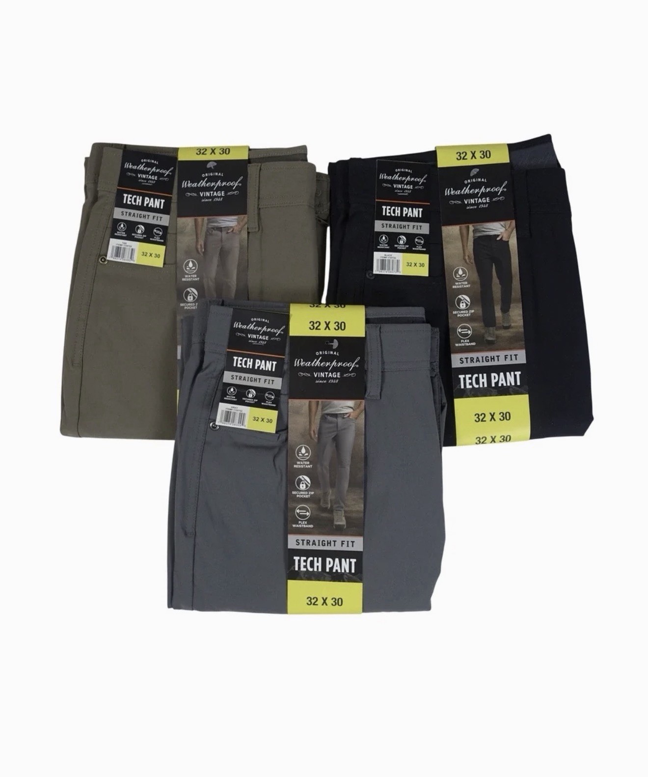 Weatherproof Vintage Men’s Tech Pant Stretch Water Resistant 5-Pocket