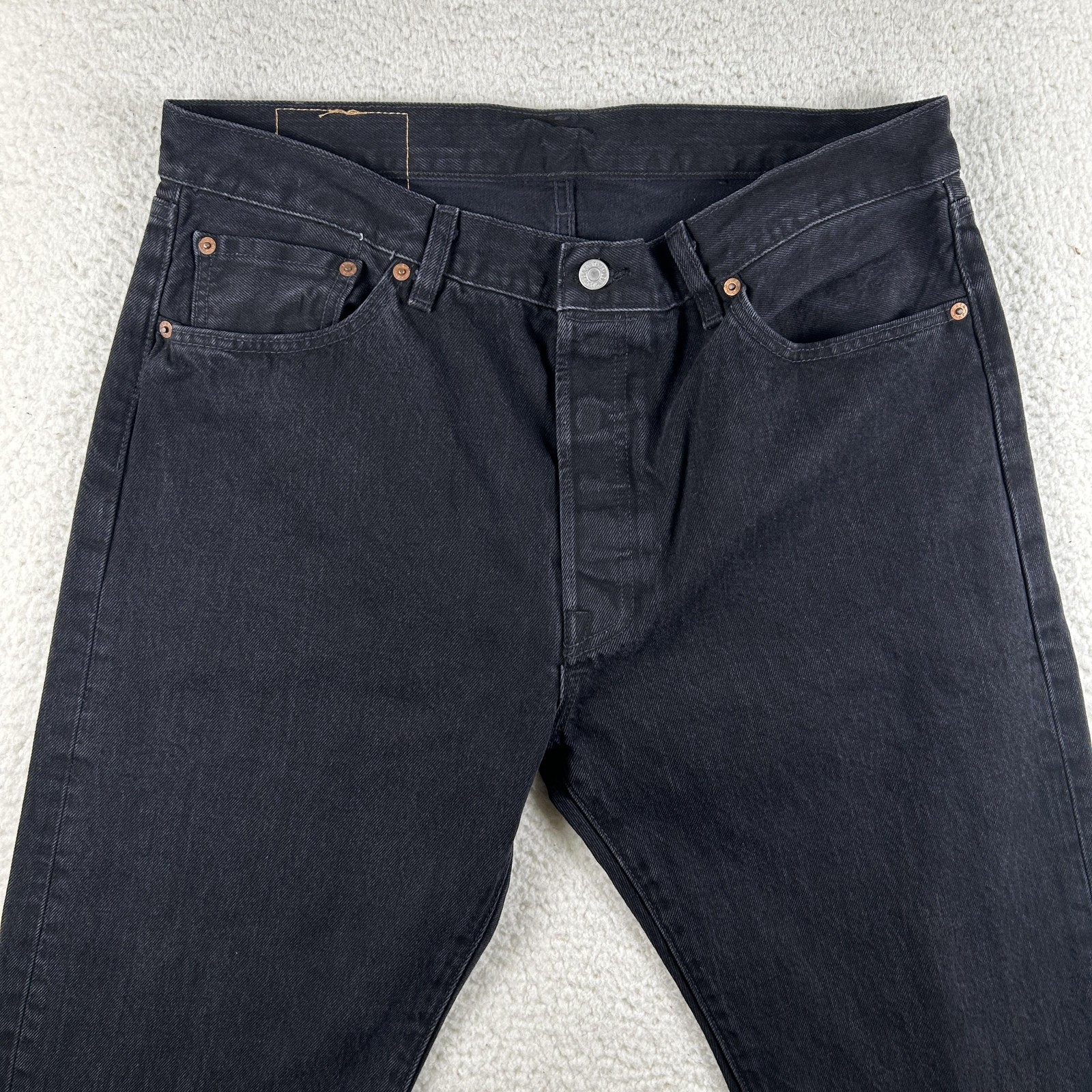 Levis 501 DT Denim Tears Jeans Mens 36×34 Charcoal Denim Straight Button Fly