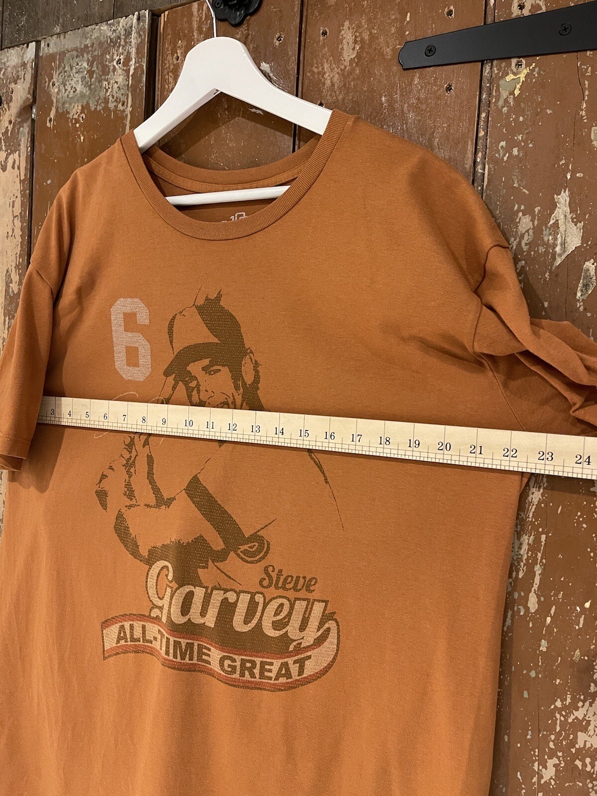 Stitches 108 Baseball Short Sleeve T-Shirt Top Cotton Mix Orange Men’s Size XL