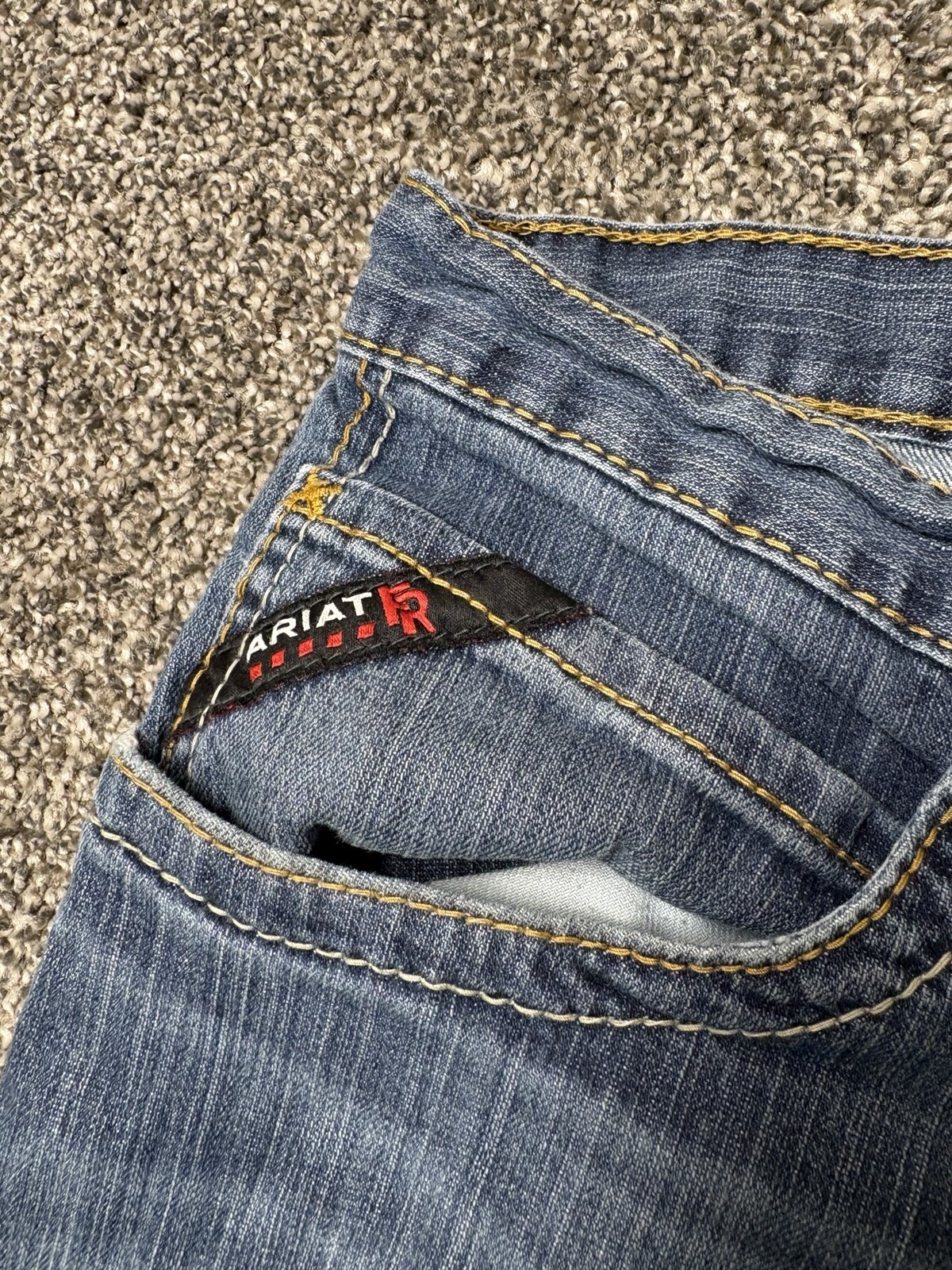 Ariat M4 FR Jean Mens 40×30 Blue Low Rise Boot Cut CAT2 FR Flame Resistant