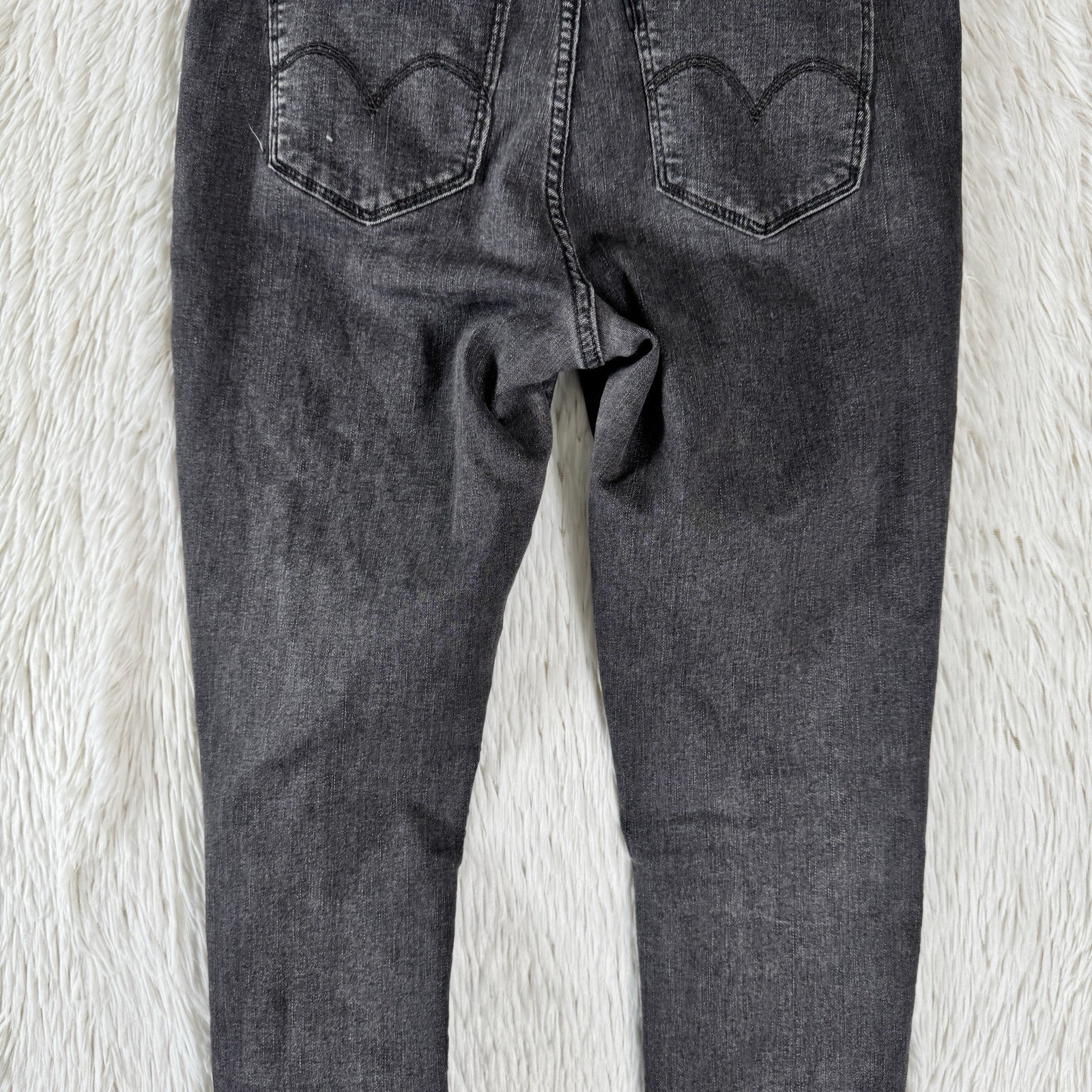 Levi’s 720 Charcoal Wash High-Rise Super Skinny Denim Jeans Women’s Size 31