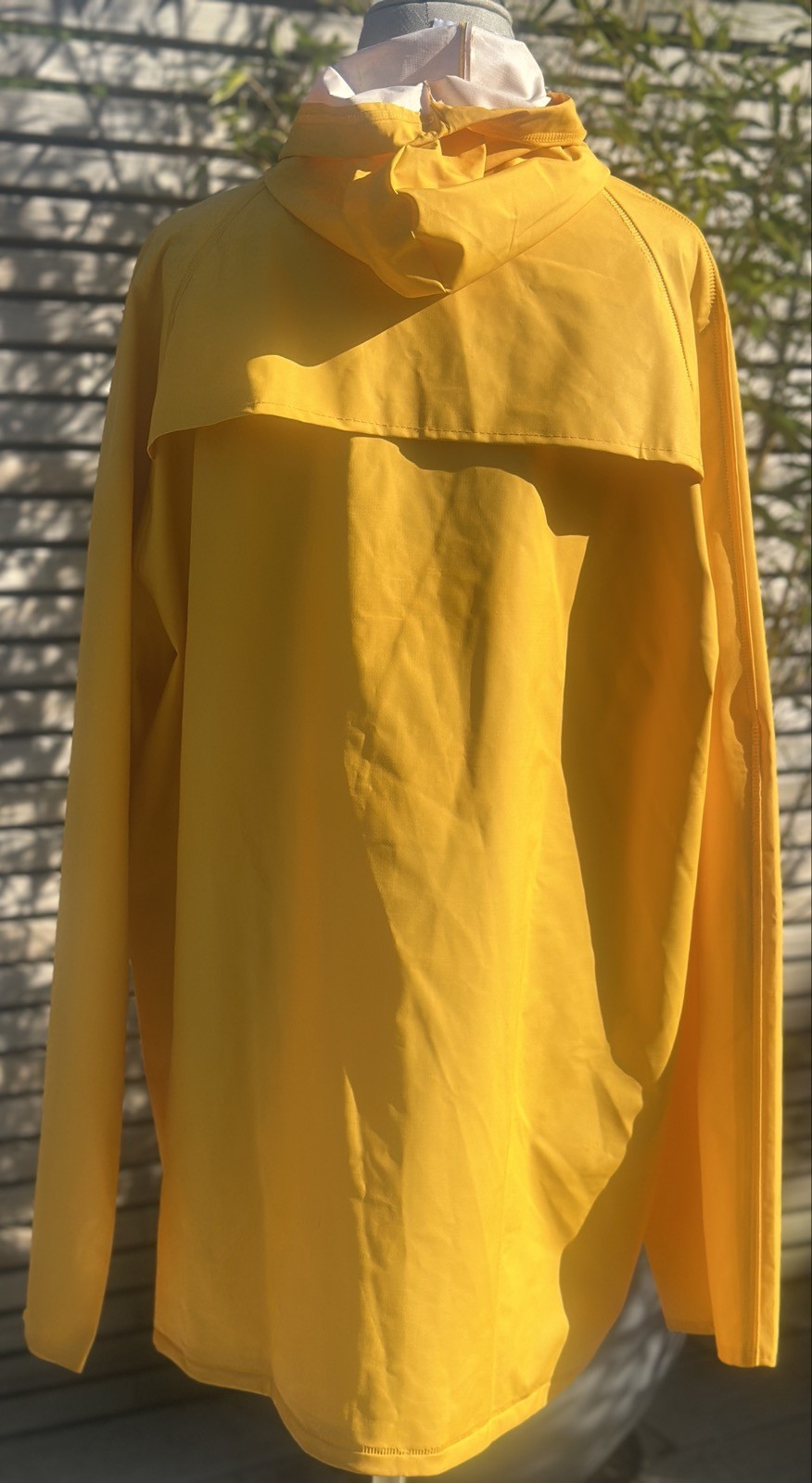 Unisex Yellow PVC Polyester Hooded Jacket Sowester Sea Jacket Labelled XL