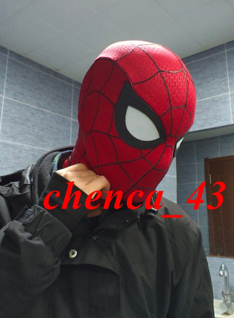 Handmade Brand New Day Mask Faceshell Eyes Spider-Man 4 Holland Cosplay Headgear