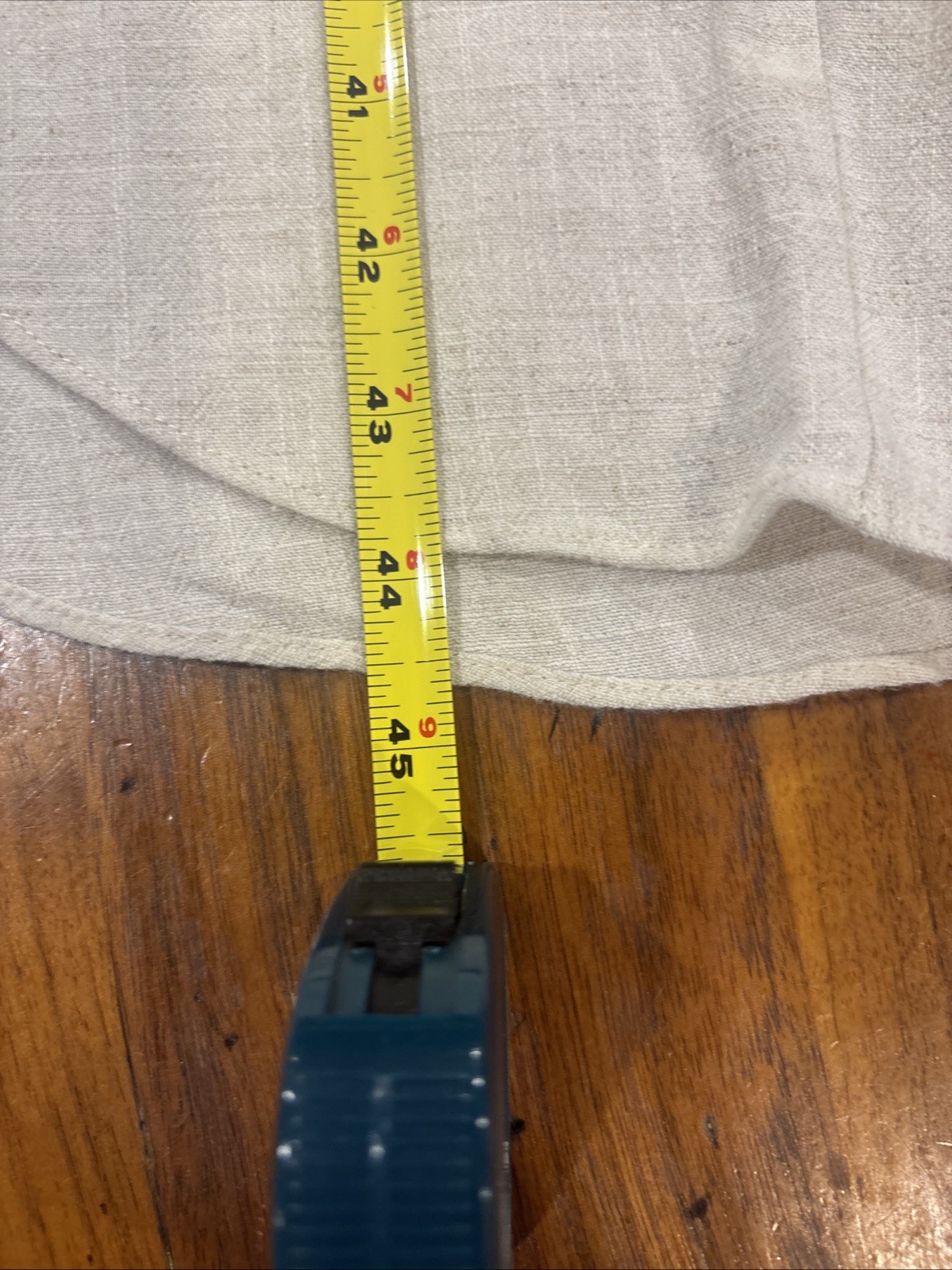 Juniper Blu wide leg Tulip wrapped pants Rayon/Linen Large Oatmeal