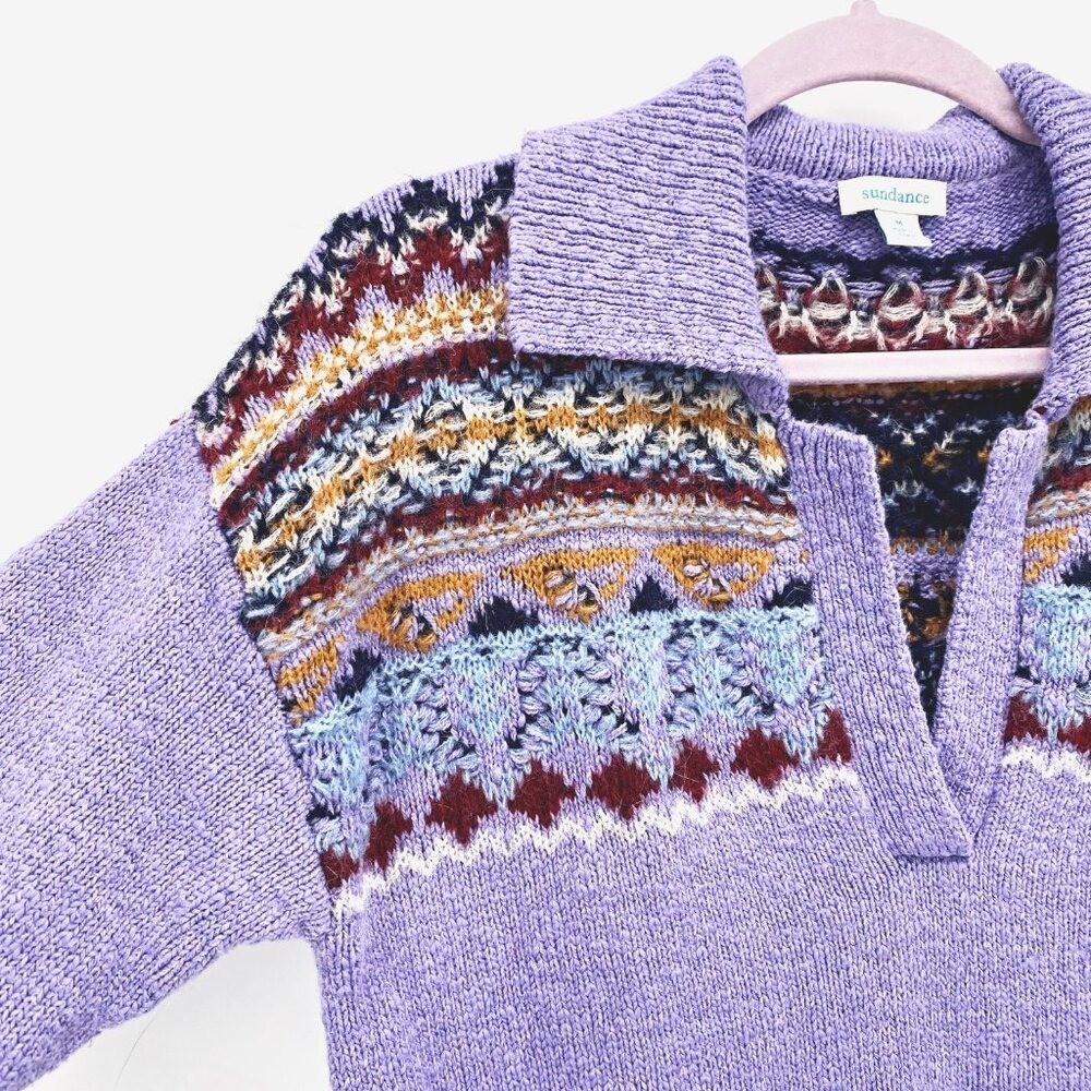 Sundance Calder Fair Isle Collar Sweater