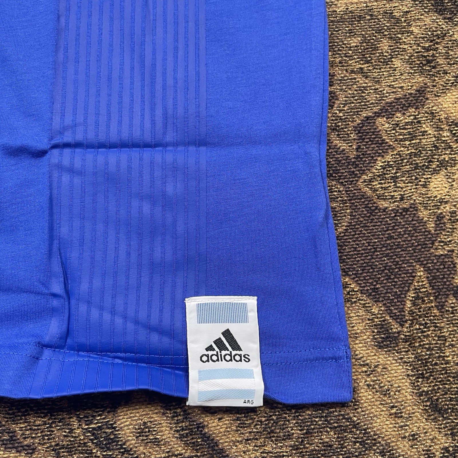 ADIDAS Argentina Retro Style CI TEE T-SHIRT Blue Mens Size Large New