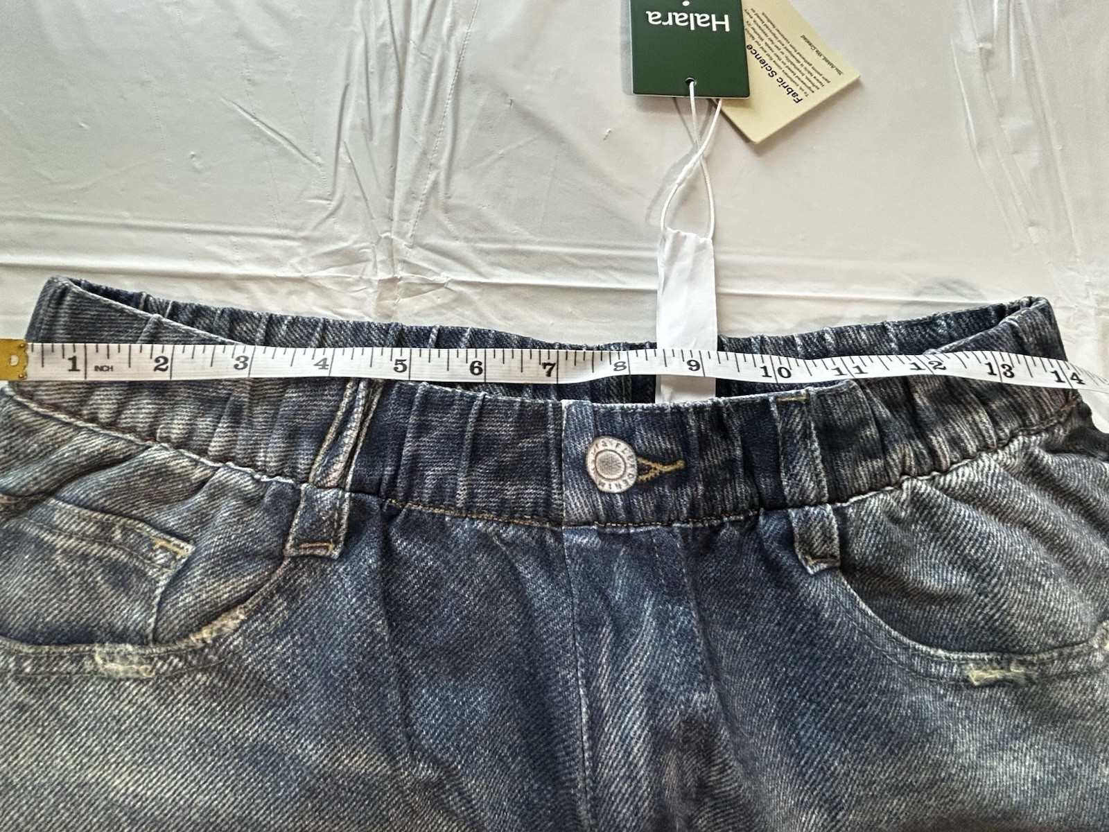 Halara Flex Denim Women’s Wide-Leg Jeans Blue Medium Wash Soft Stretch Size M