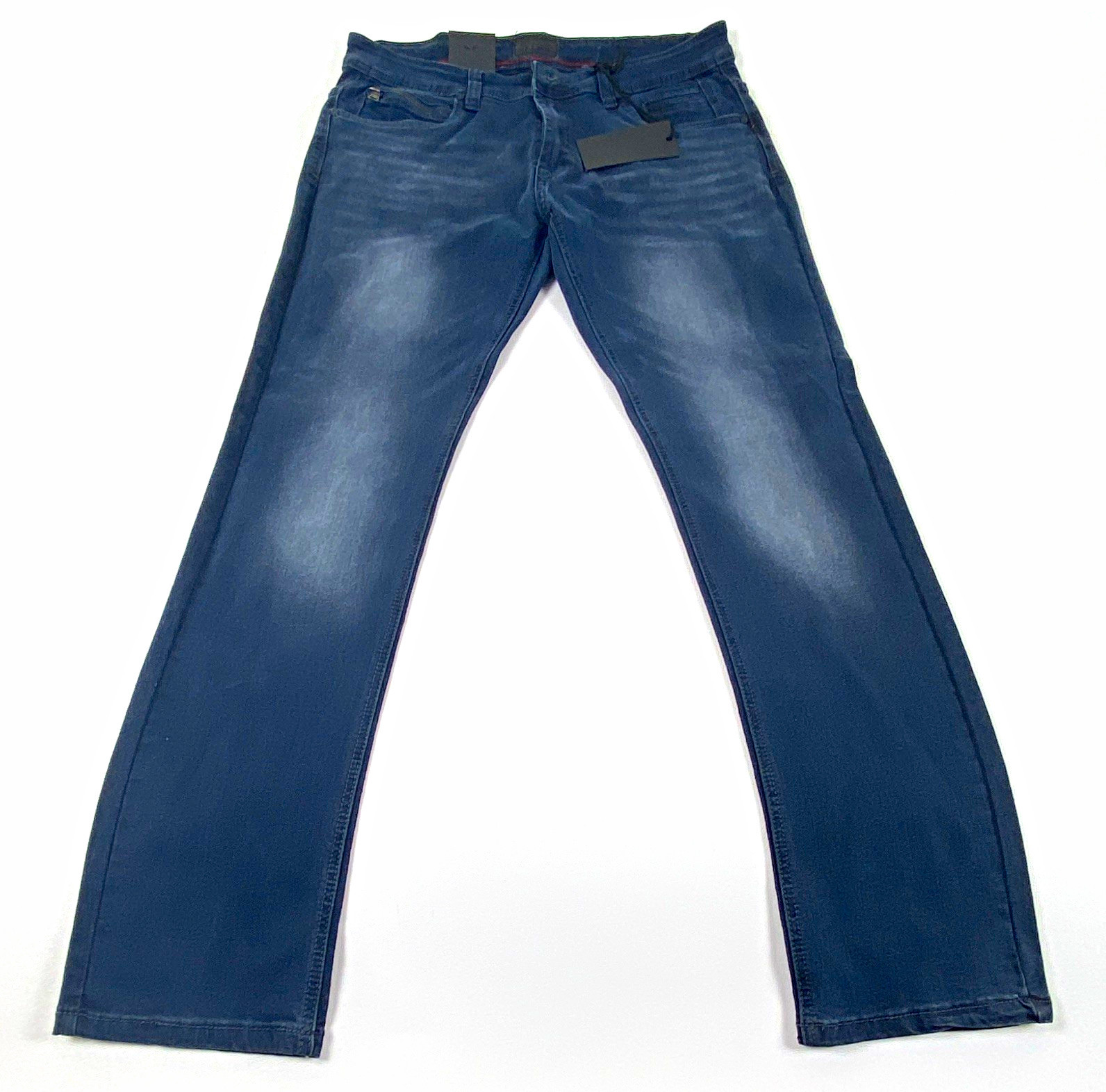 Steve’s Jean Men’s Slim Fit Dark Wash Blue Denim Stretch Mid Rise 5-Pocket 32*32