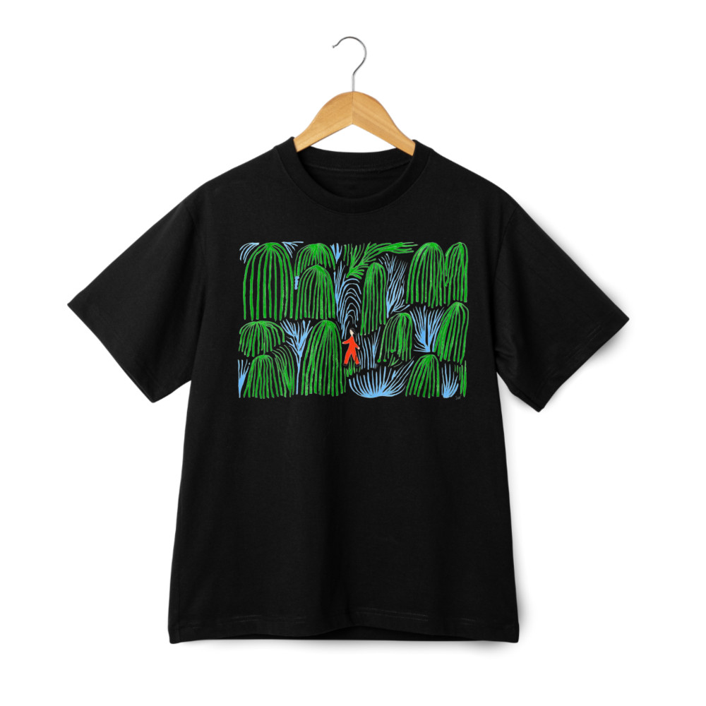 Nature Walk Green Foliage Unisex Casual T-Shirt – Everyday Graphic Tee