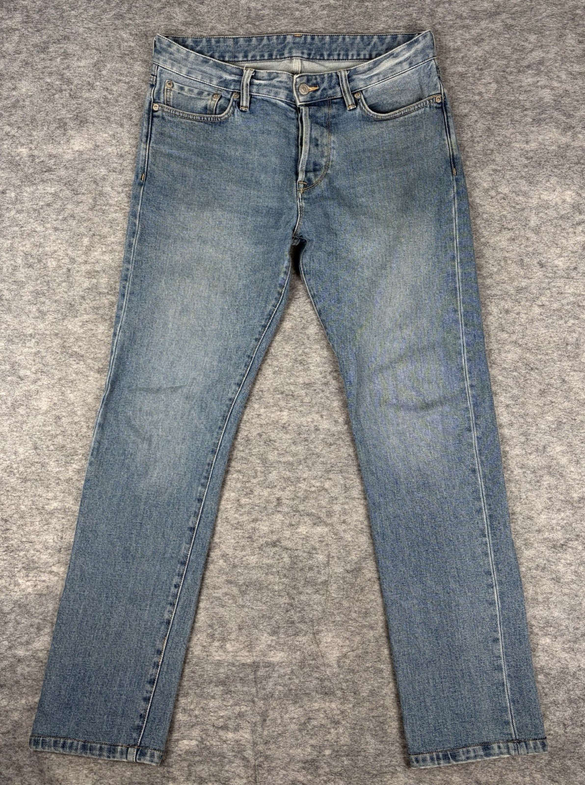 Buck Mason Jeans Mens 32×34 (Fits 32×30) Maverick Slim Double Dipped Button Fly