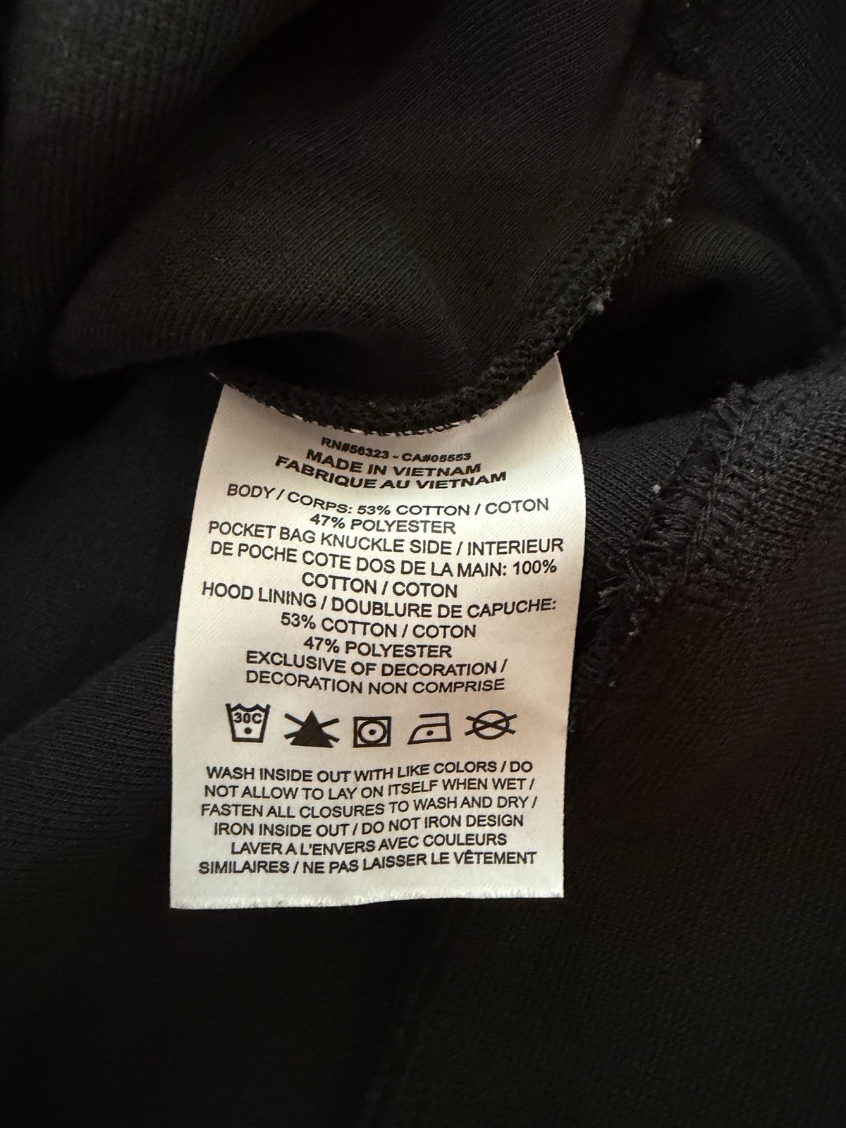 Nike x NOCTA Men’s Full Zip Fleece Hoodie Embroidered Logo Pockets Black XL