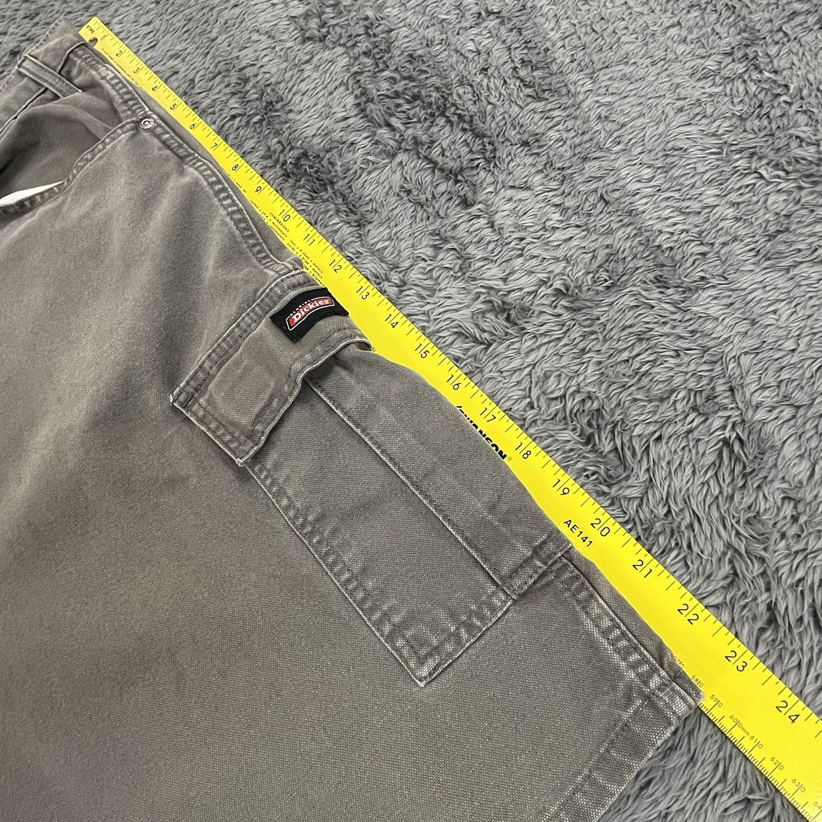 Dickies Shorts Mens 40 (Fits 39×12) Gray 100% Cotton Duck Denim Work Utility