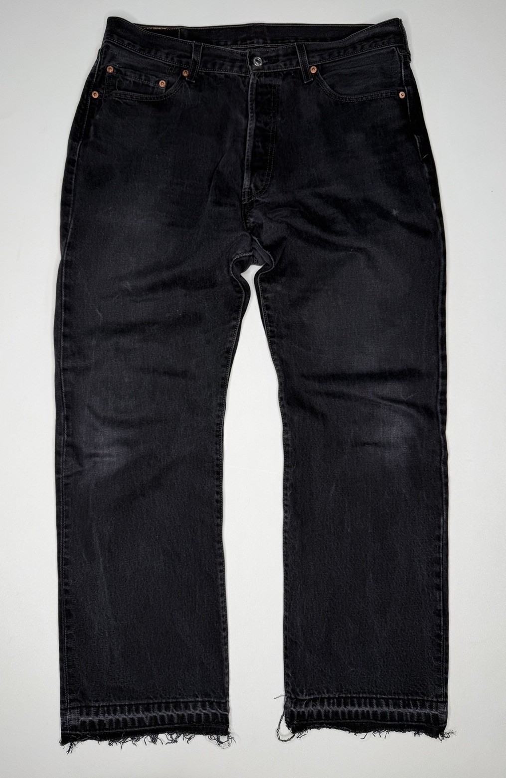 Vintage Levi’s 501 Button Fly Straight Leg Denim Jeans Black | 36 x 31*
