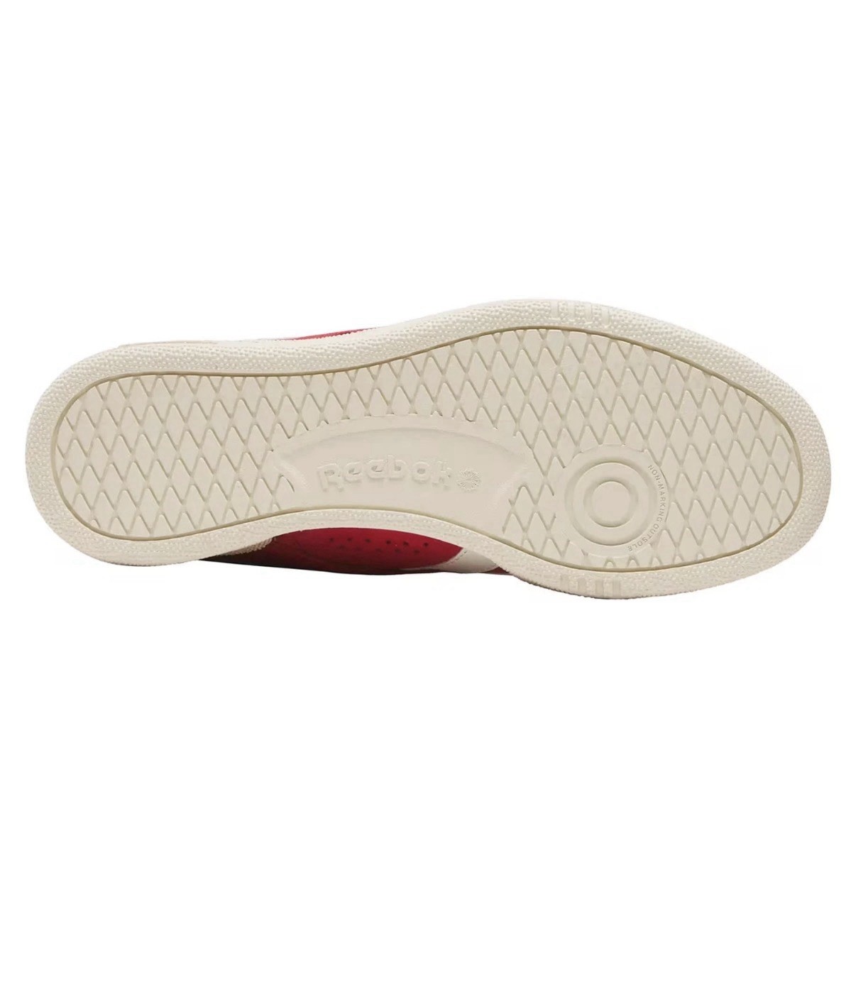 Reebok Unisex Club C Grounds UK Vector Red/White/Chalk Sneakers – Size 6M/7.5 W
