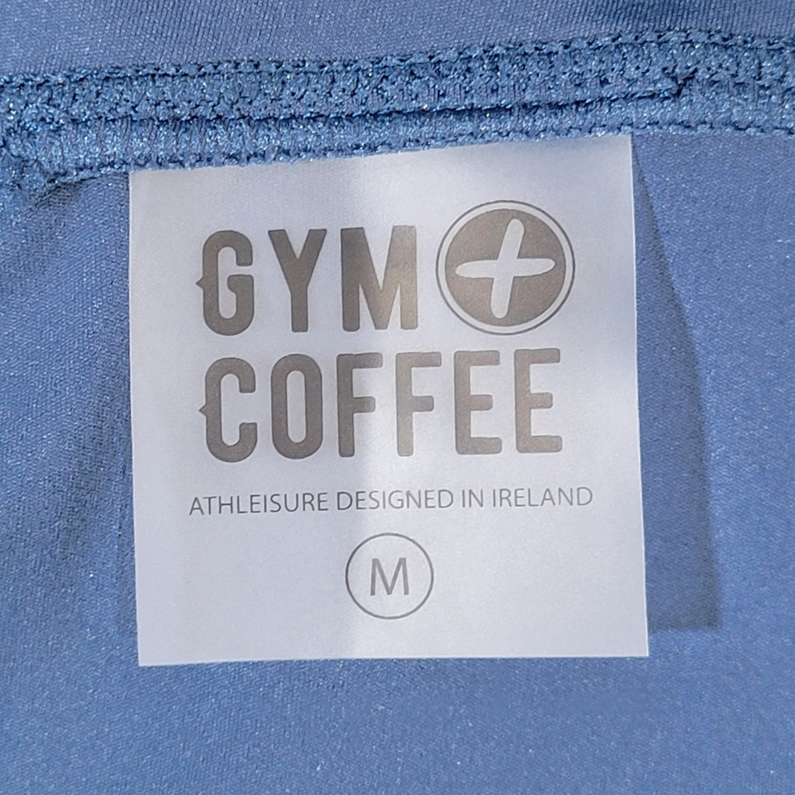 Gym + Coffee Petrol Blue All in 3.0 7/8s Athletic Leggings Womens Medium Pockets