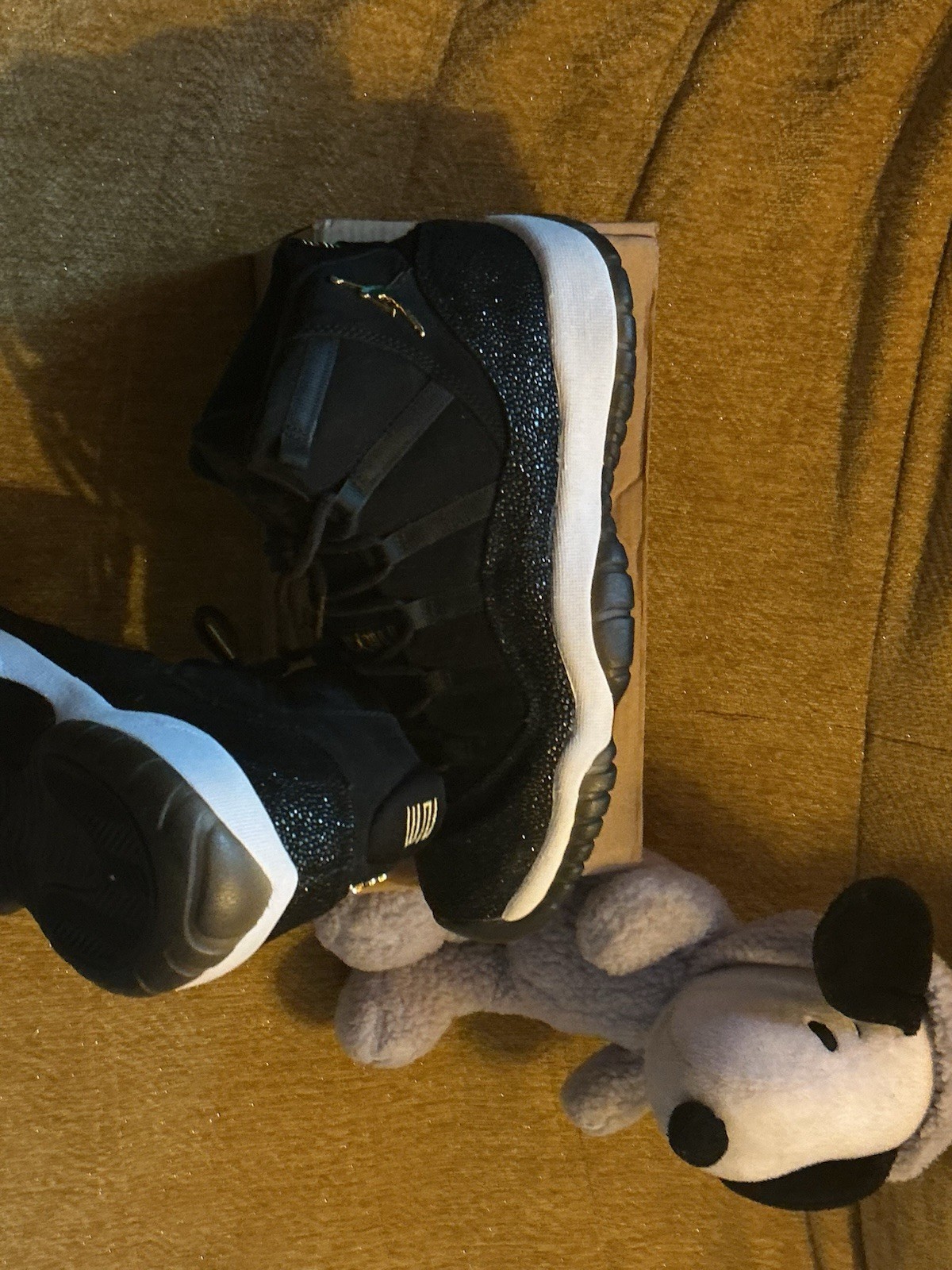 Jordan Air Jordan 11 Heiress Black/White/Gold Lace Up W8/Y7.5/M6