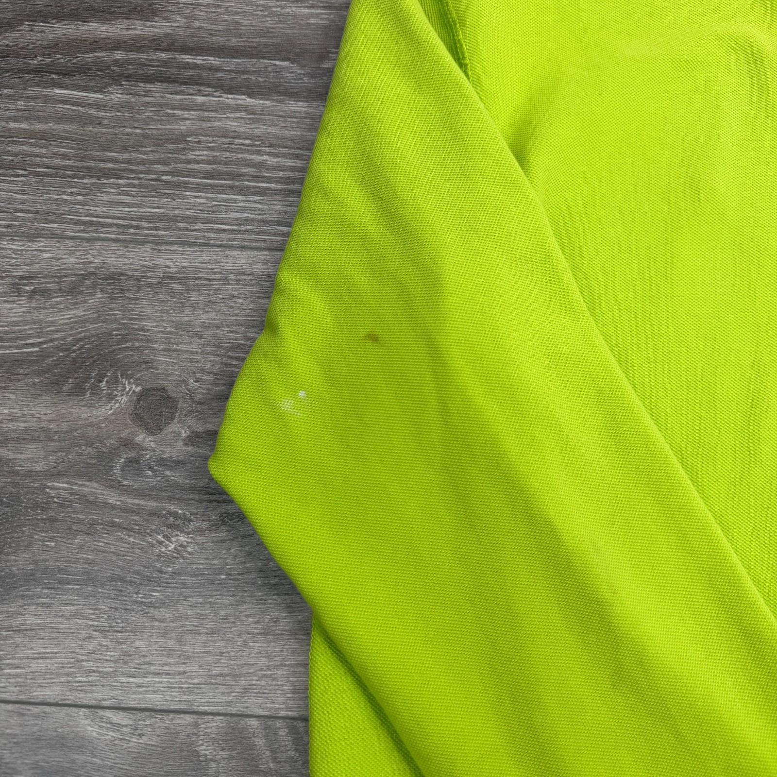 Polo Ralph Lauren Sweatshirt Mens Medium Neon Green Mesh Crewneck Orange Pony