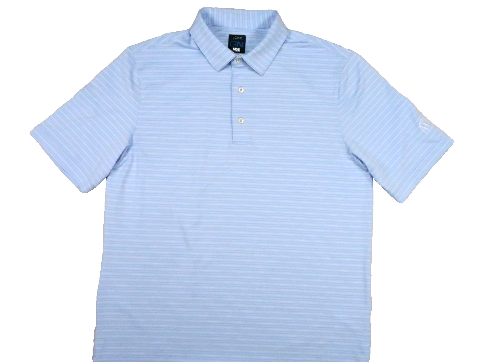 GN GREG NORMAN ML75 GOLF WOODFIELD BOCA RATON COUNTRY CLUB SMALL PERF POLO SHIRT
