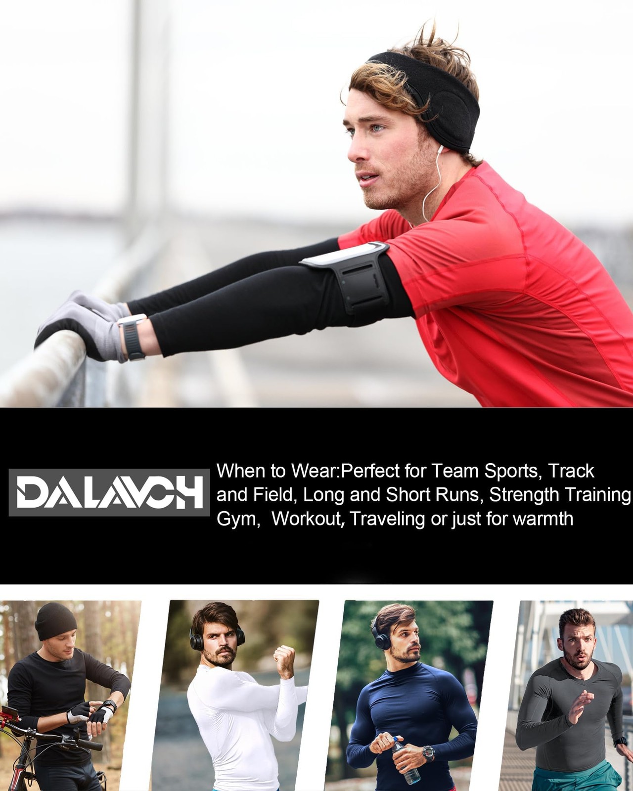 5 Pack Men’s Compression Shirts Long Sleeve Athletic Workout Sports Undershir…
