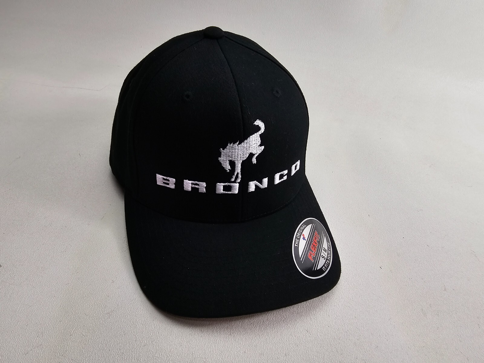 Ford Bronco Logo New Color Embroidered Side Panel Flexfit 6277 Baseball Hat Cap