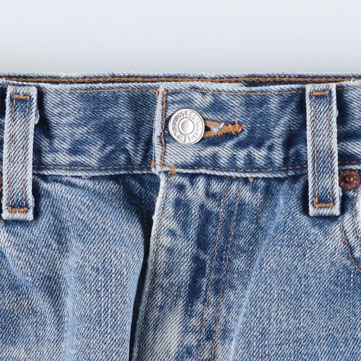 Used 2000’S Levi’s 00505-4891 Regular Fit Straight Leg Tapered Denim Pants M…