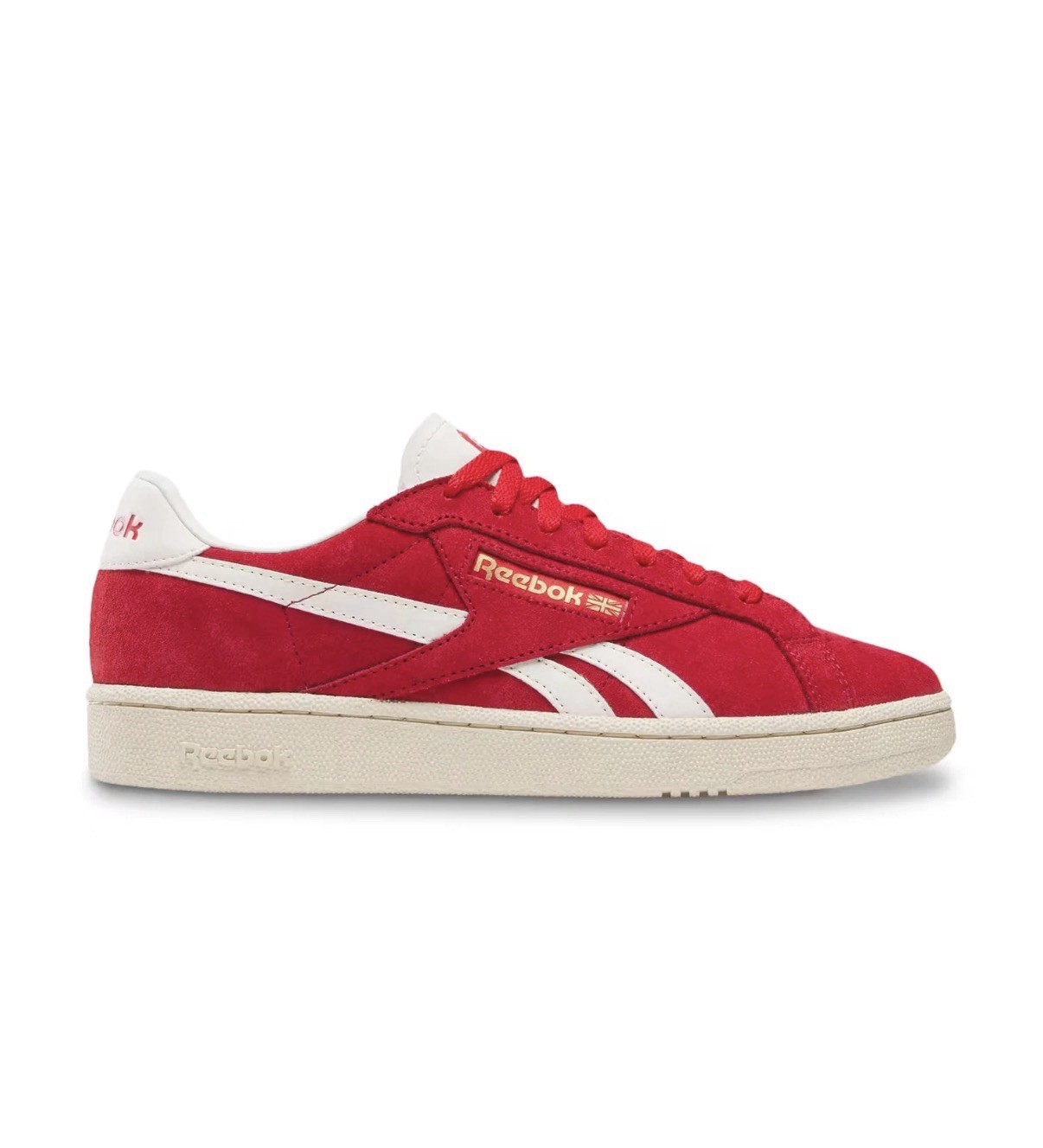 Reebok Unisex Club C Grounds UK Vector Red/White/Chalk Sneakers – Size 6M/7.5 W