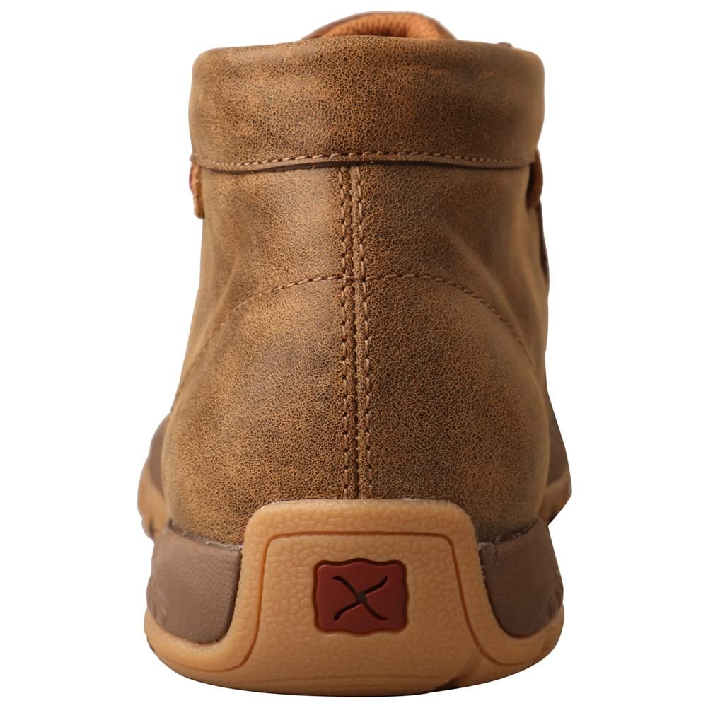 Twisted X Men’s Chukka Driving Moc Moc Toe CellStretch, Bomber & Chocolate, 8 M