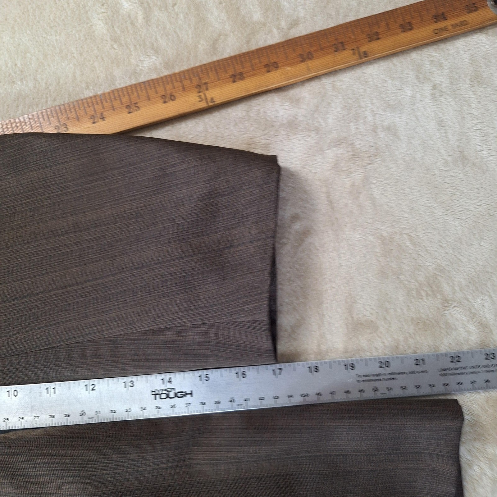 Lineage Suit Jacket Mens 48 Extra Long Brown Stripe Double Vent 3 Button Formal