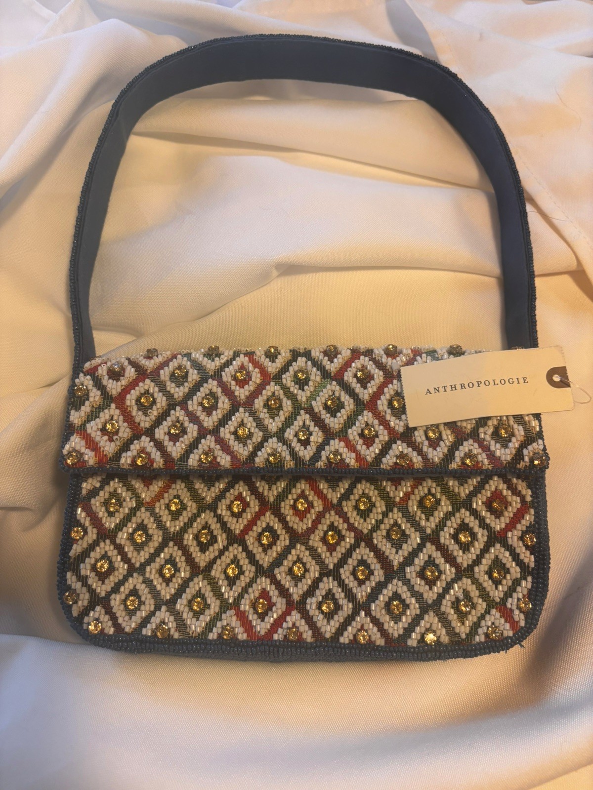 Anthropologie Fiona Beaded Bag NWT