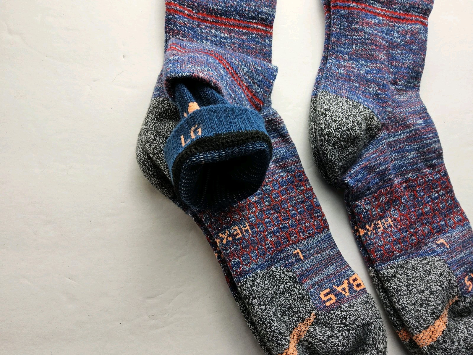 Bombas Hex Tec Double Cuff All Purpose Calf Socks Lot Of 2 Pairs Size L