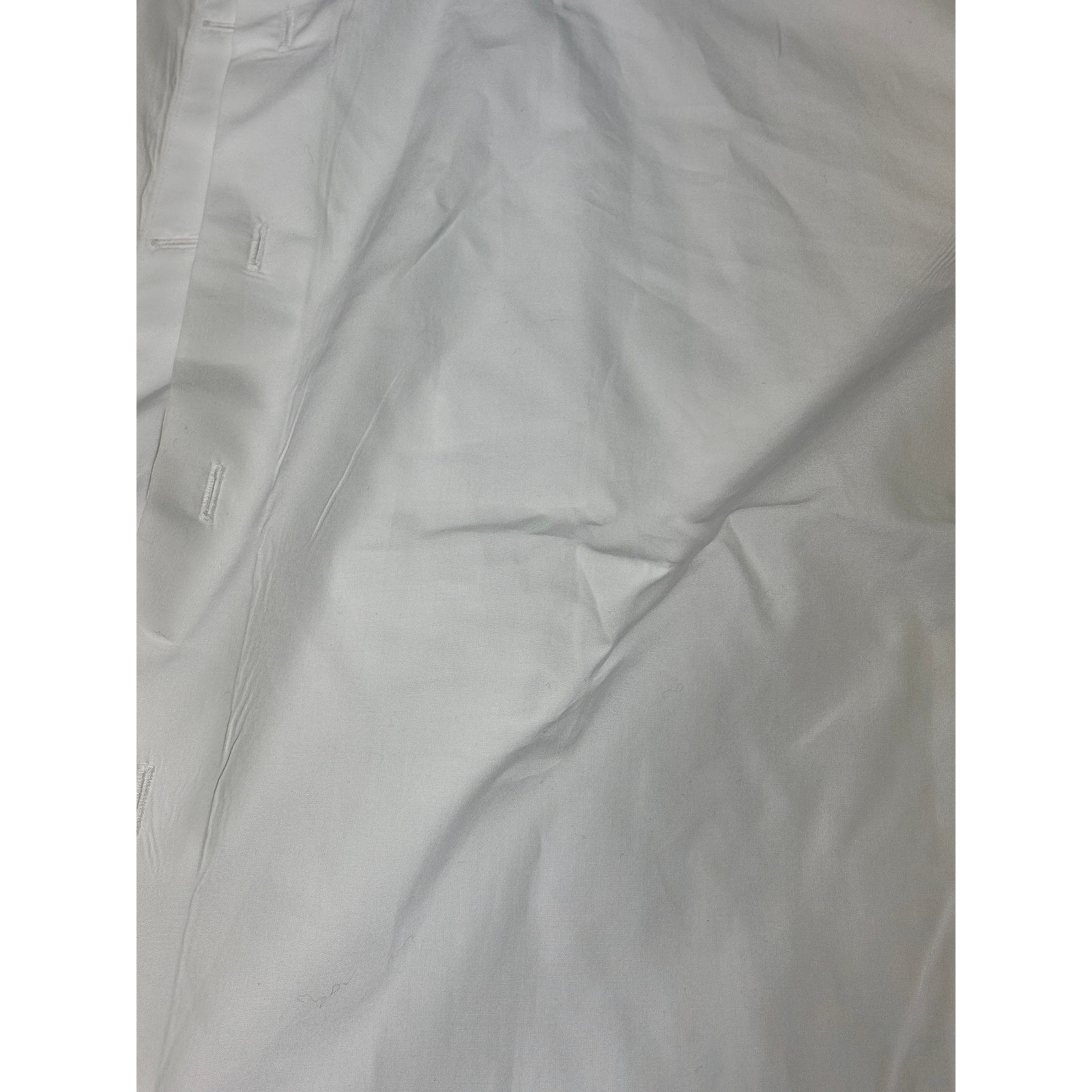 Proper Cloth Mens White Broadcloth Dress Shirt French Cuff 18.5 37 AC1855051A1
