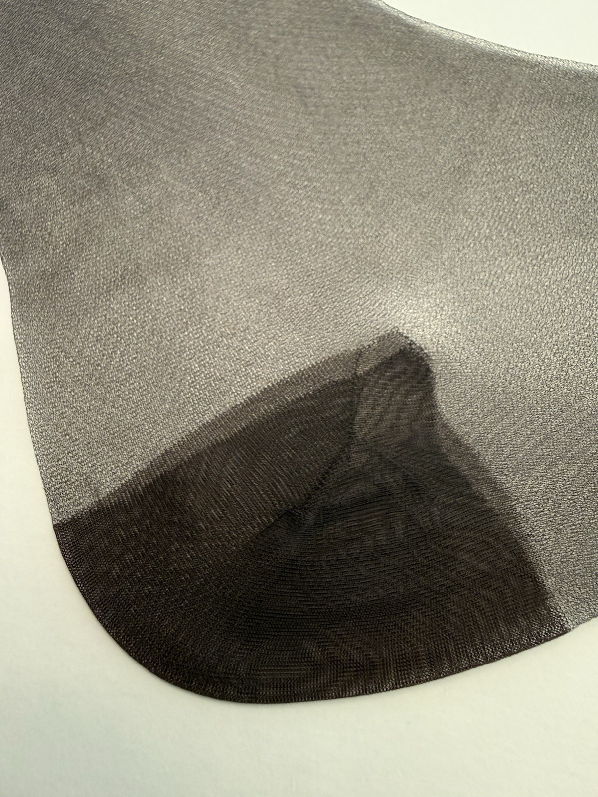 Vintage Seamless Reinforced Heel And Toe Mesh Stockings 33 Inches Long