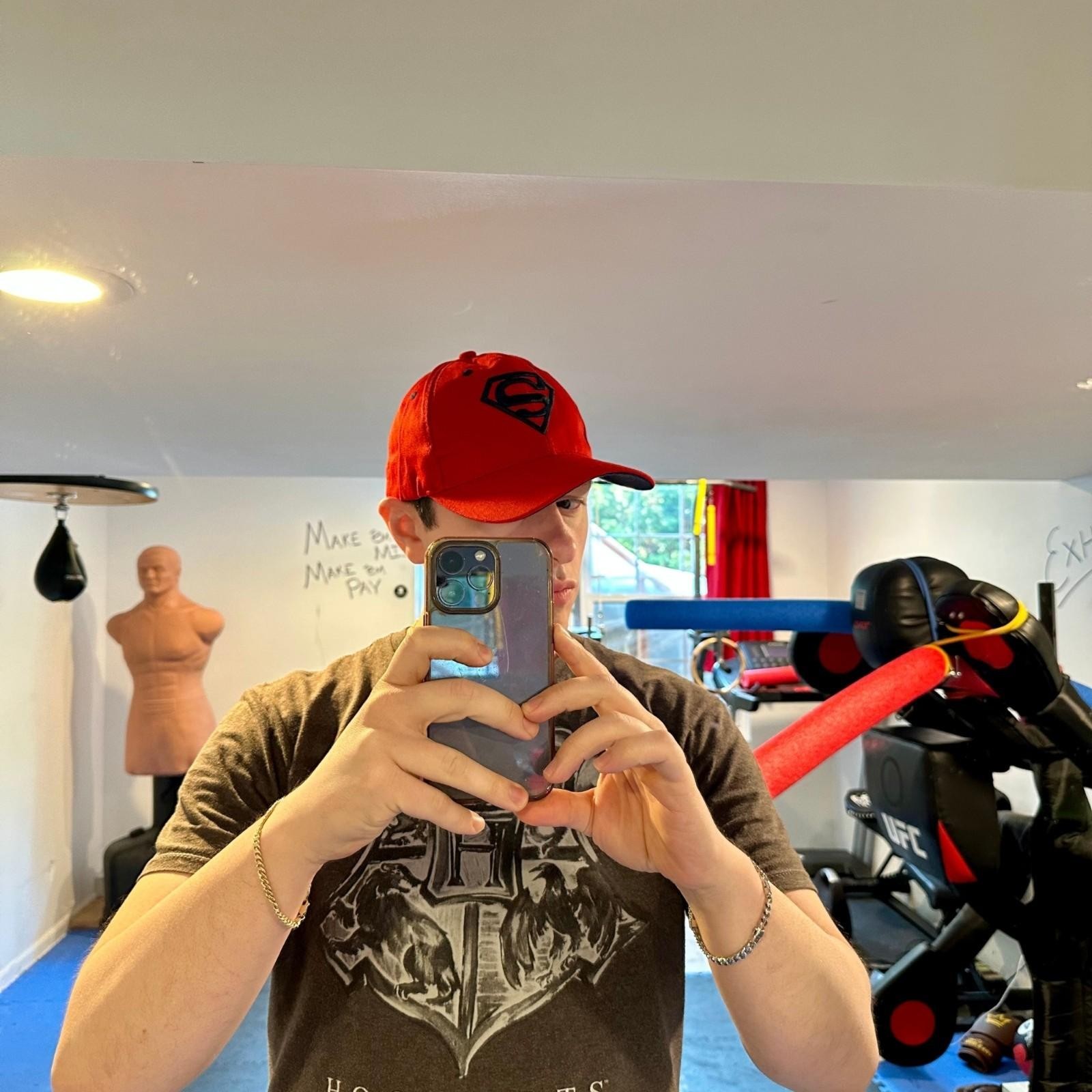 Superman Red Cap Trucker Hat Adjustable DC Comics Logo Embroidered Adult Size