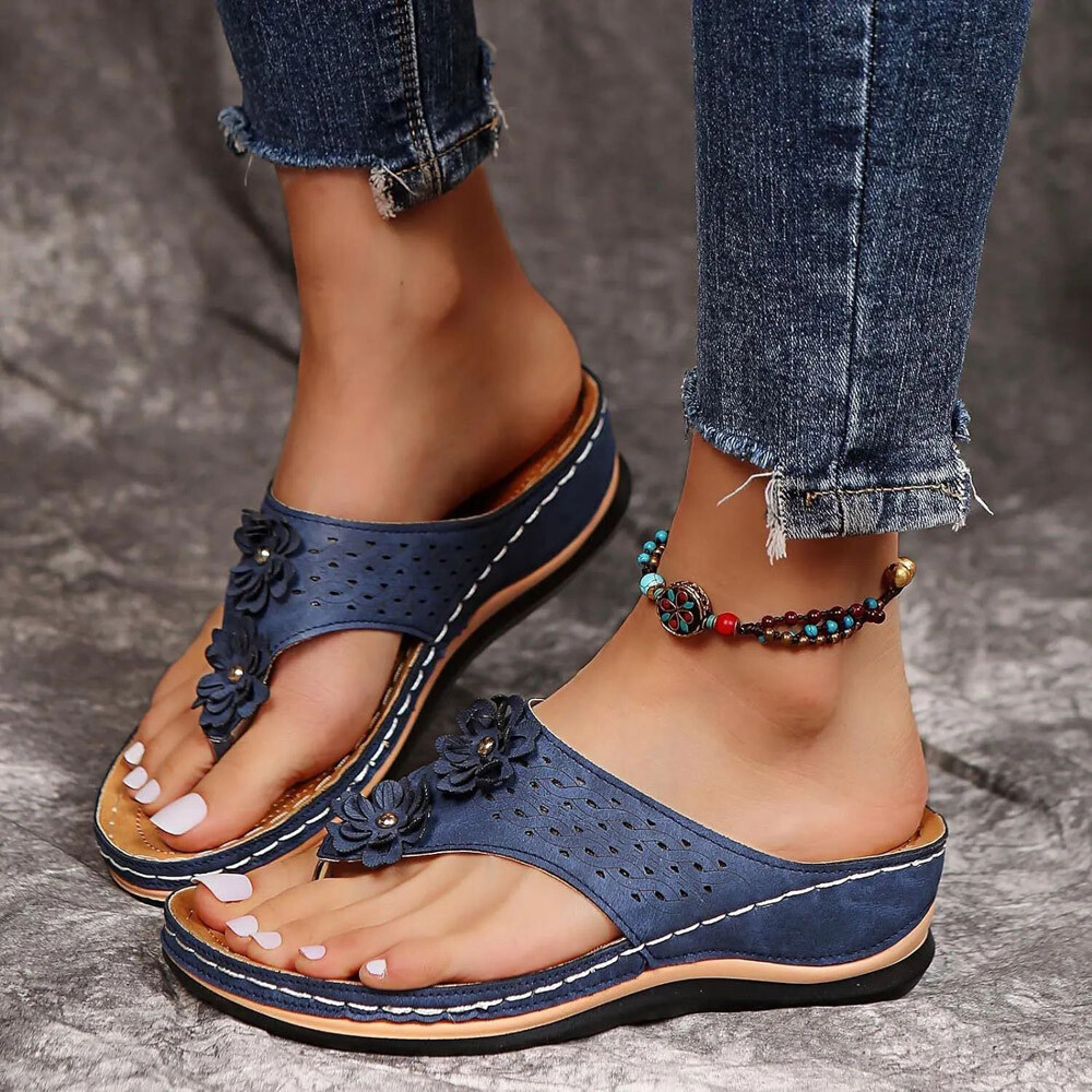 Women Flip Flops Thong Sandals Arch Support Cushion Summer Slippers Shoes USA