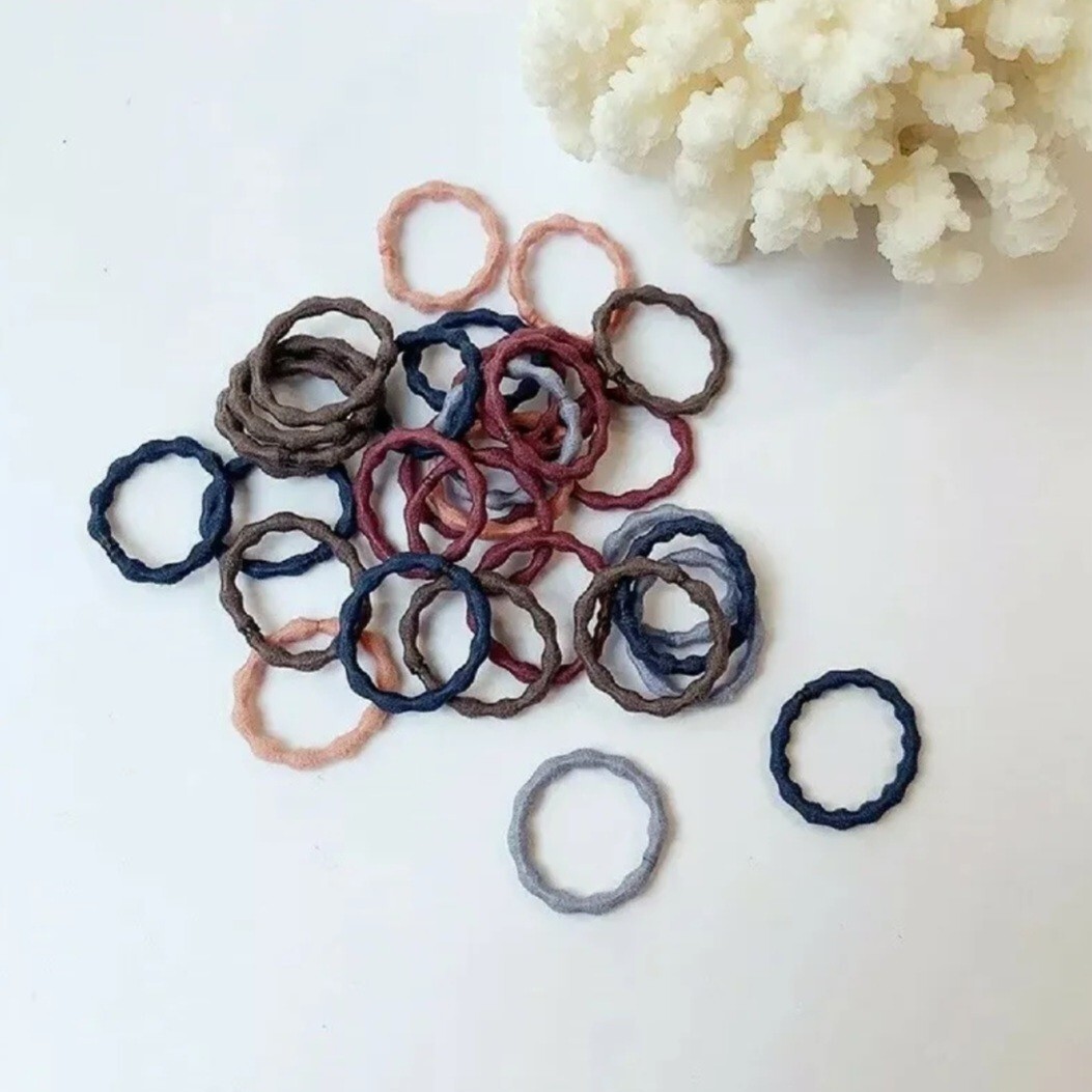 50Pcs Baby small Hair Ties Elastics Ponytail Holders Elastic Bands Womens Girls