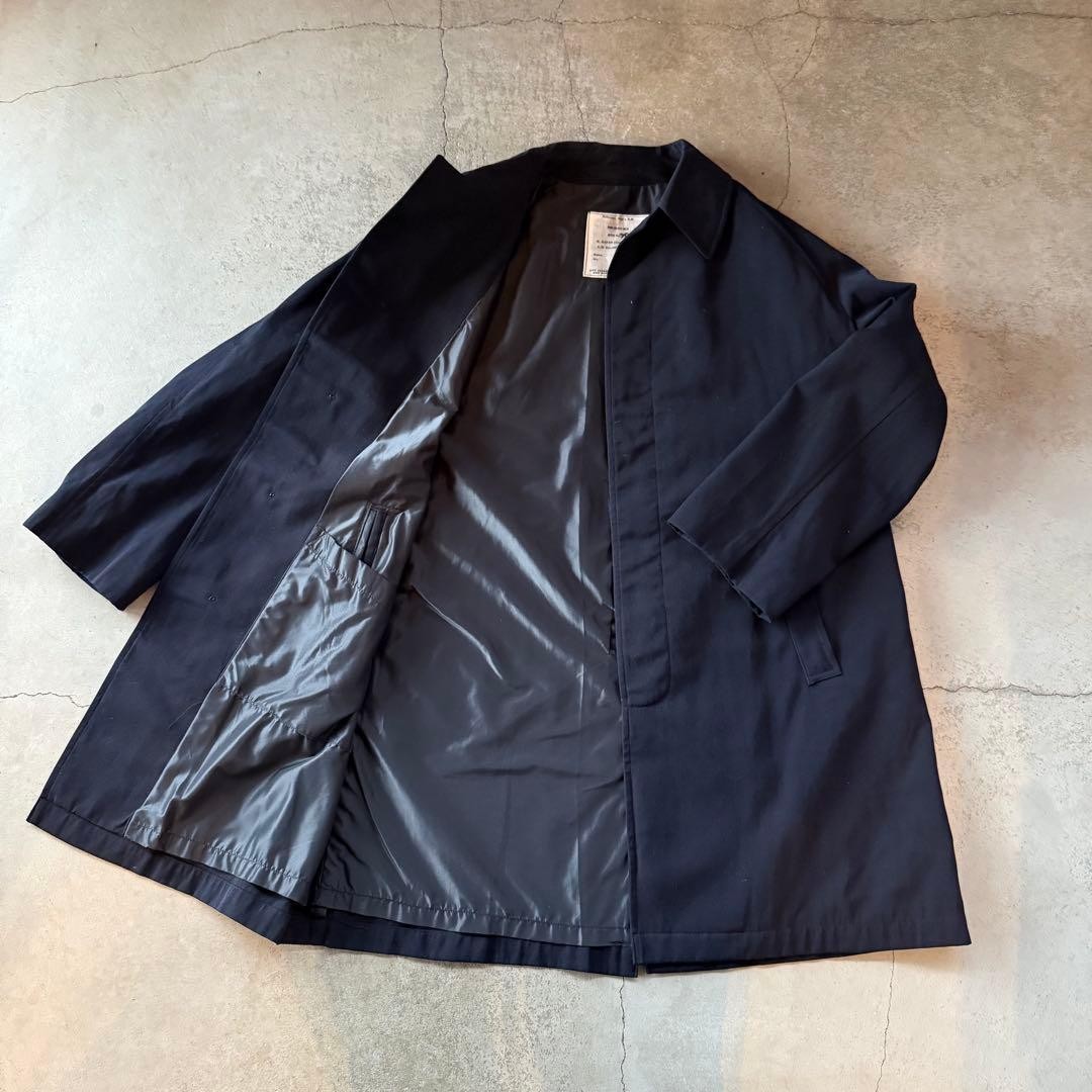 COMOLI British Royal Navy Raincoat Mens Vintage 60s 70s Military Style Jacket