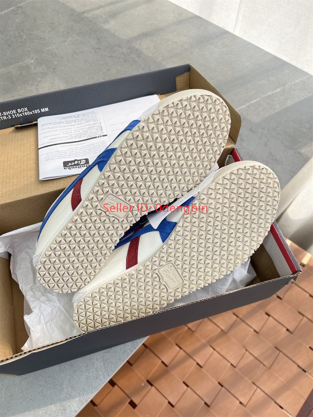 Retro Onitsuka Tiger MEXICO 66 Casual Shoes White/Blue Red Sneakers New with Box