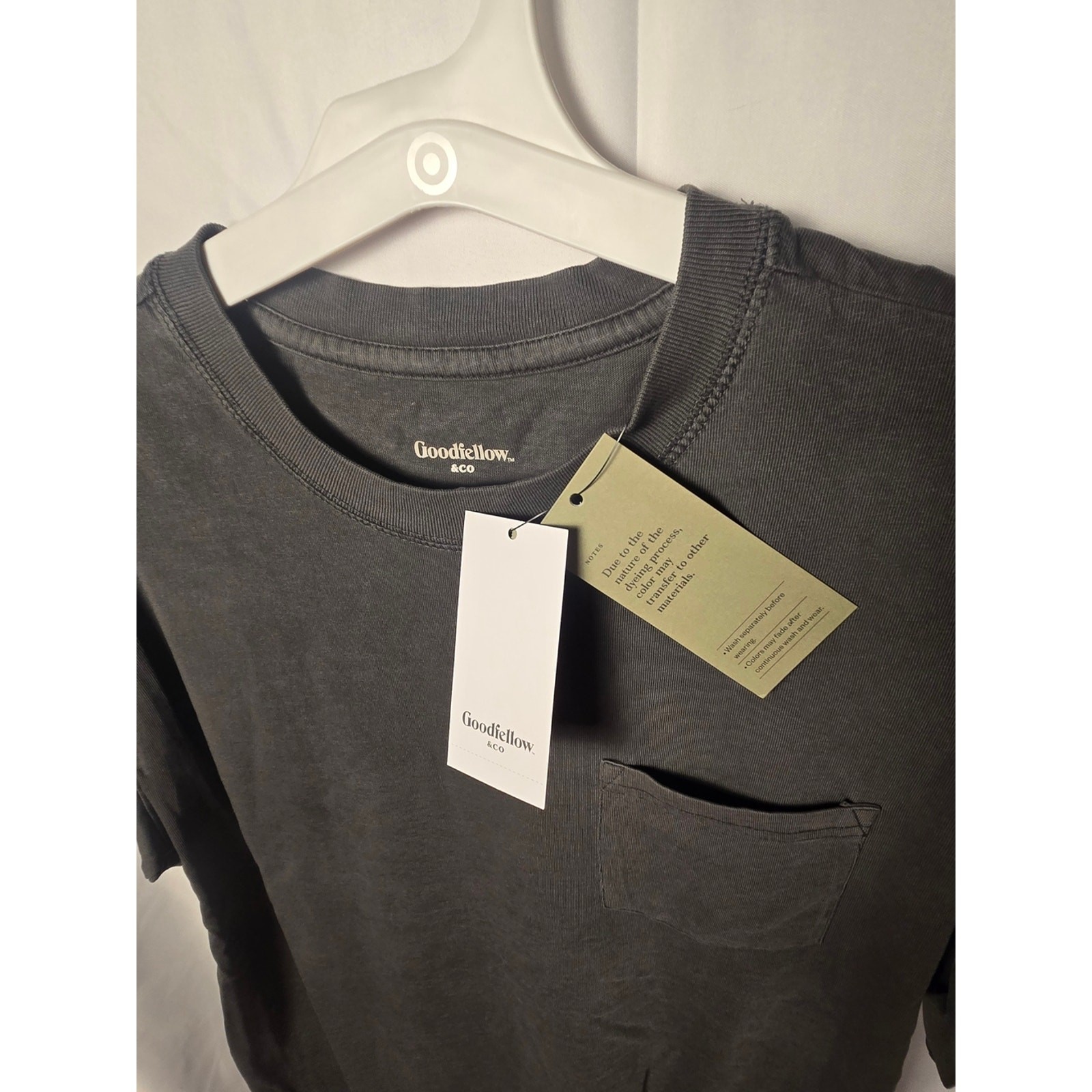 Men’s Heavyweight Short Sleeve T-Shirt – Goodfellow Hematite Size Small