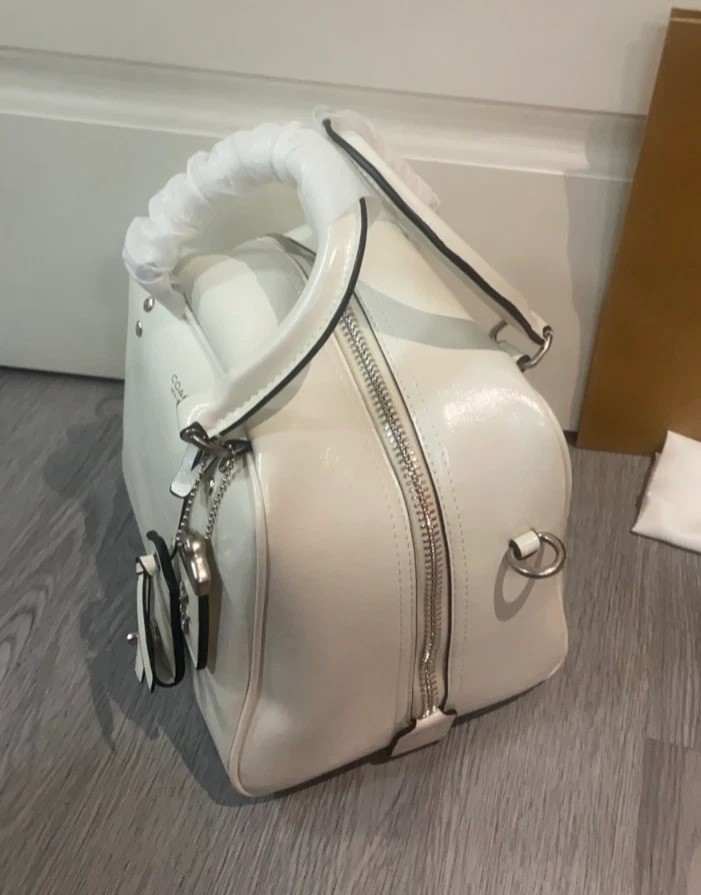 COACH Cube Rogue Bag 20 Shoulder Bag Chalk CBH04 Outlet NEW leather