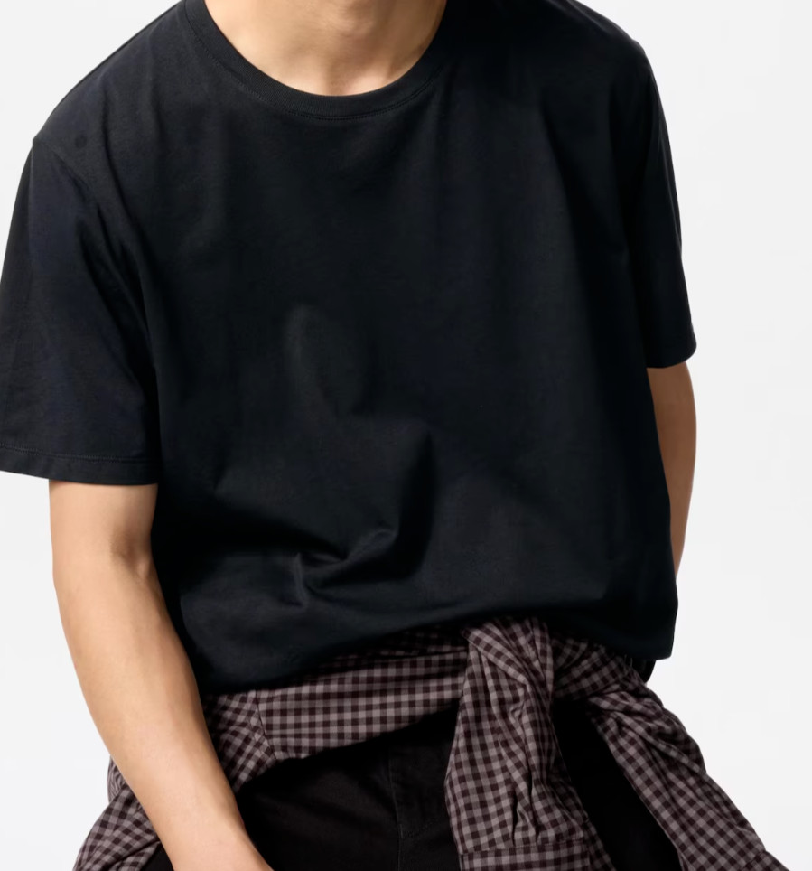 UNIQLO Premium 100% SUPIMA® cotton Crew Neck Short-Sleeve T-Shirt