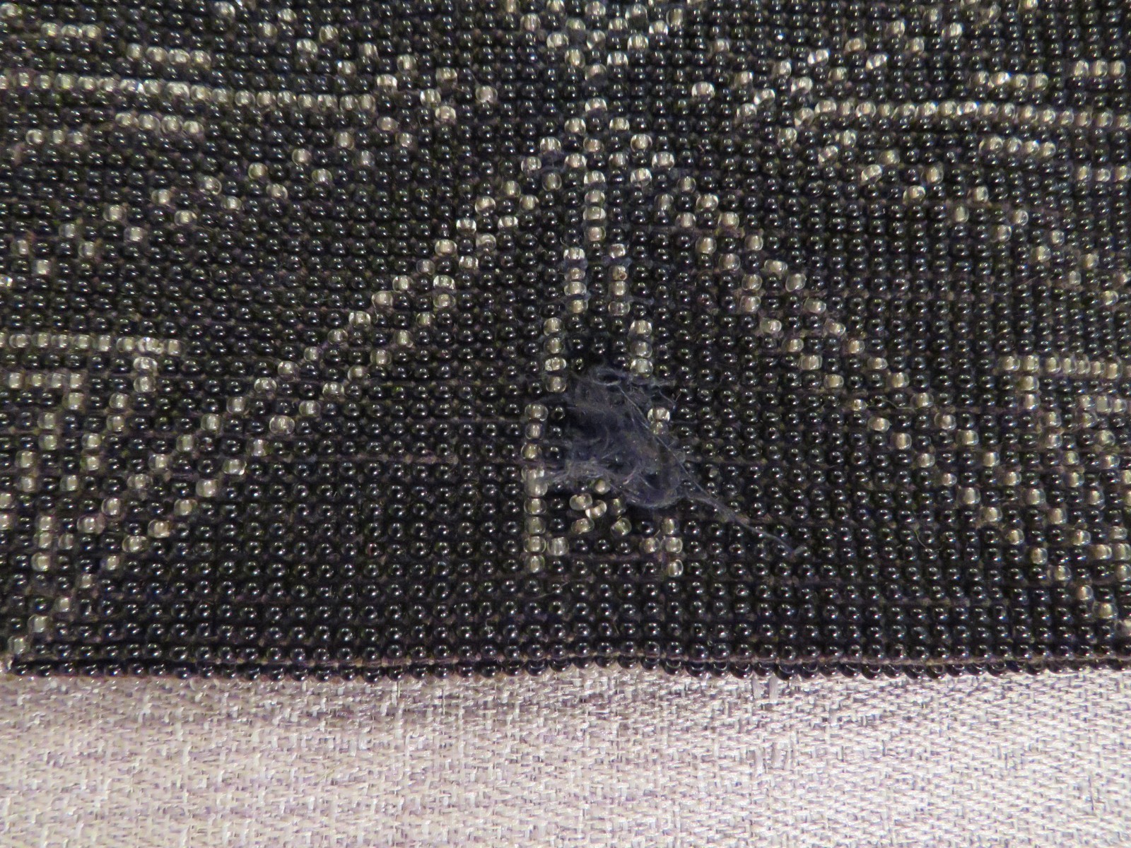 Small Beaded Art Deco Black Coin/Evening Purse Circa 1925