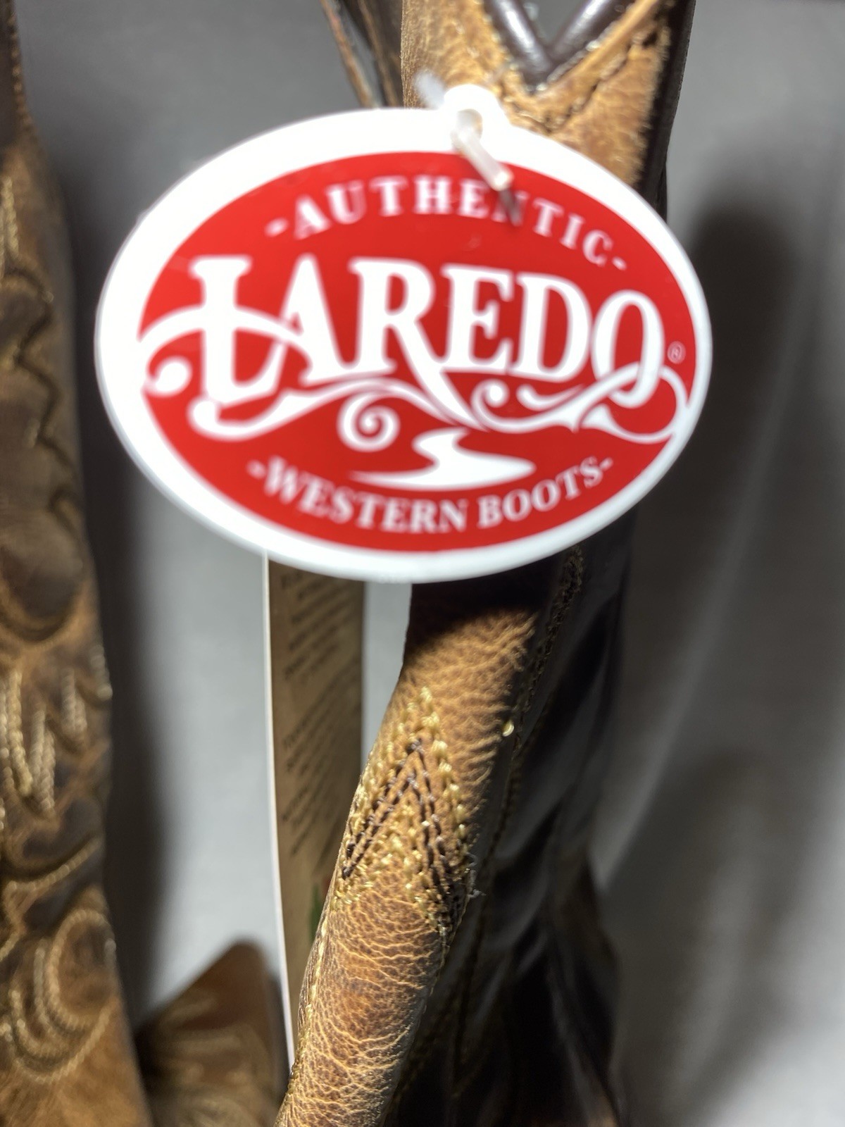 Laredo Authentic Western Leather Boots NEW Women’s 7.5 Snip Toe