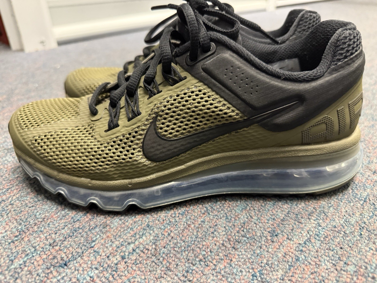 Nike Air Max Dynasty 2 Olive Green Black Running Shoes Men’s US 7