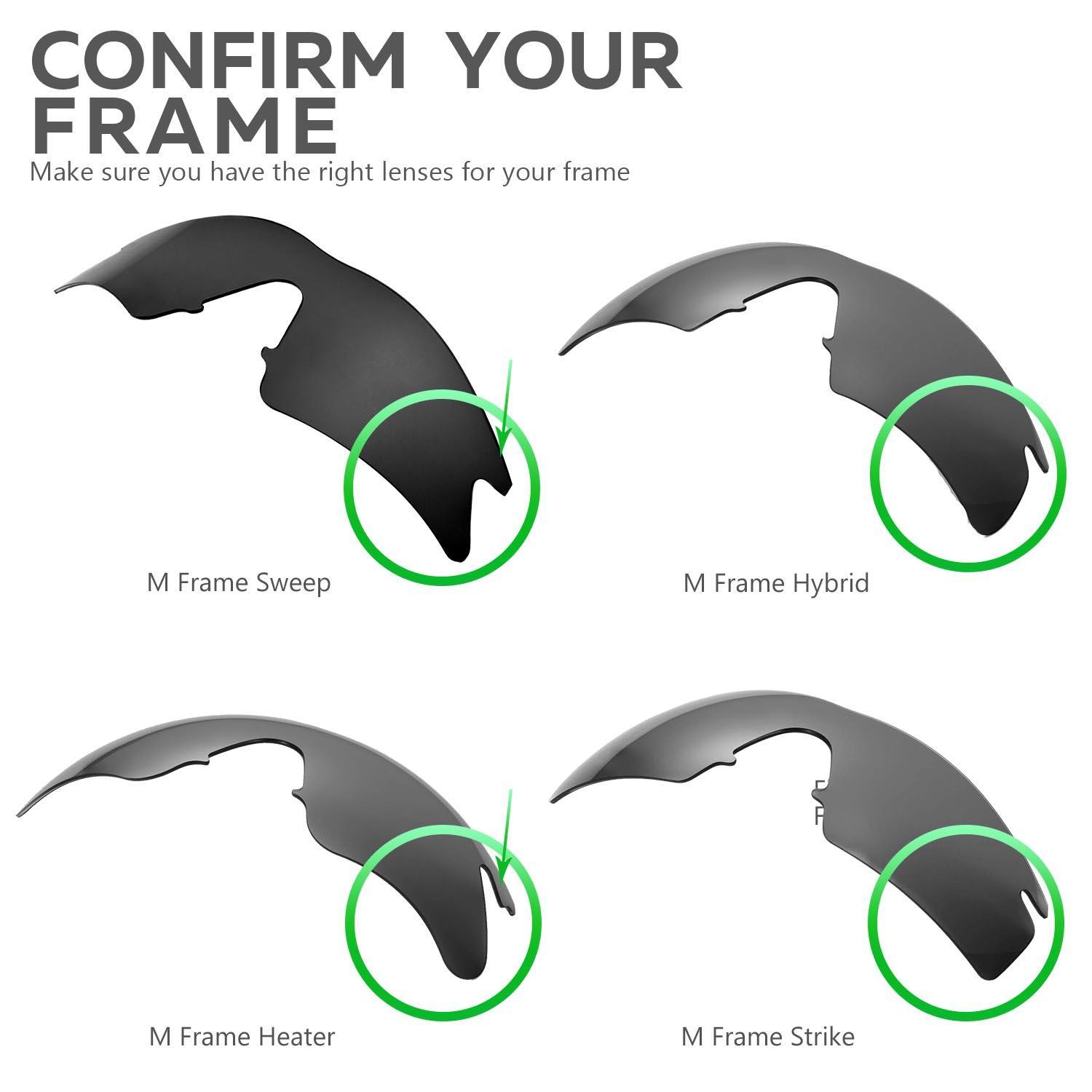 Walleva Replacement Lenses for Oakley M Frame Sweep – Multiple Options